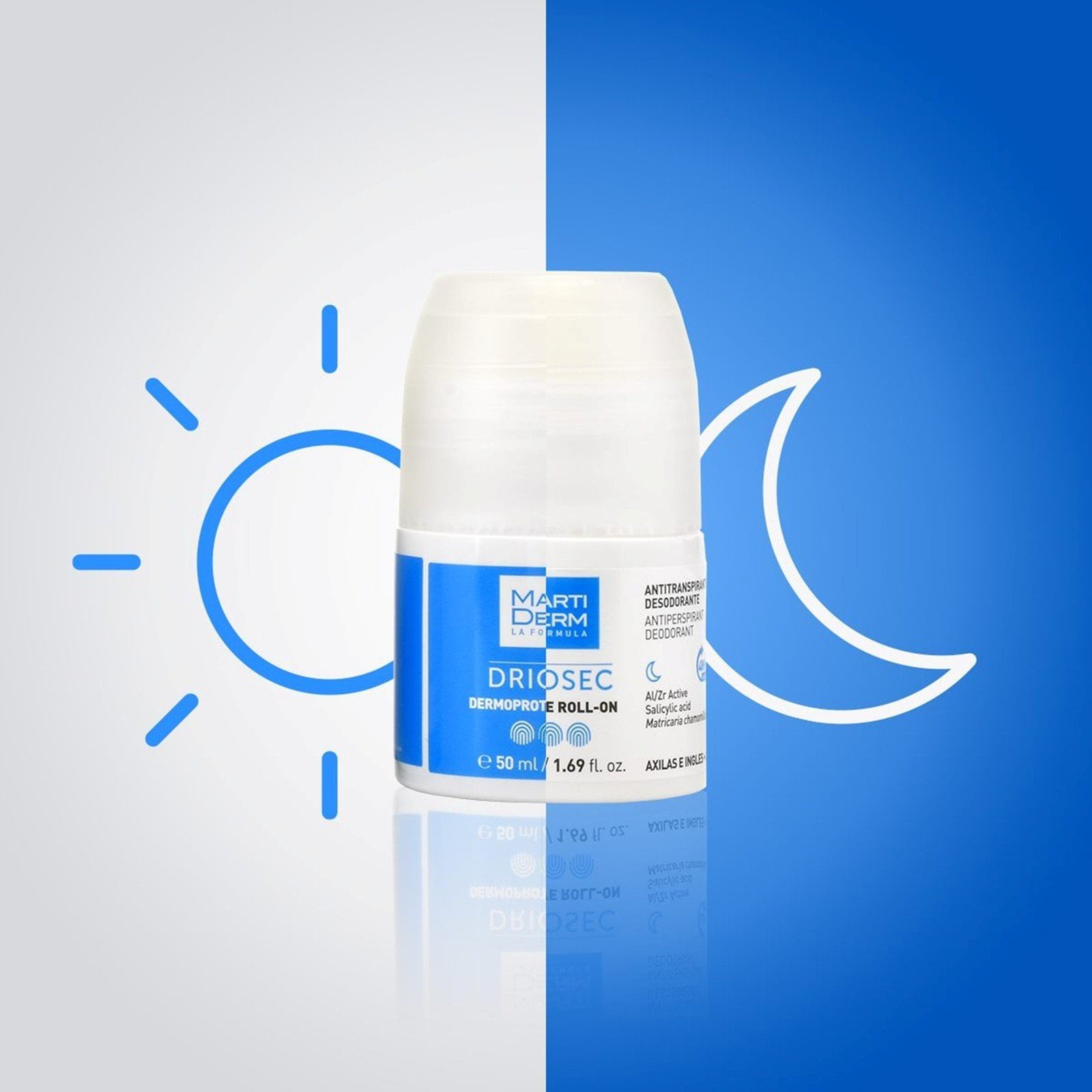 Martiderm Driosec Intensive Roll-On Night Antiperspirant 50ml