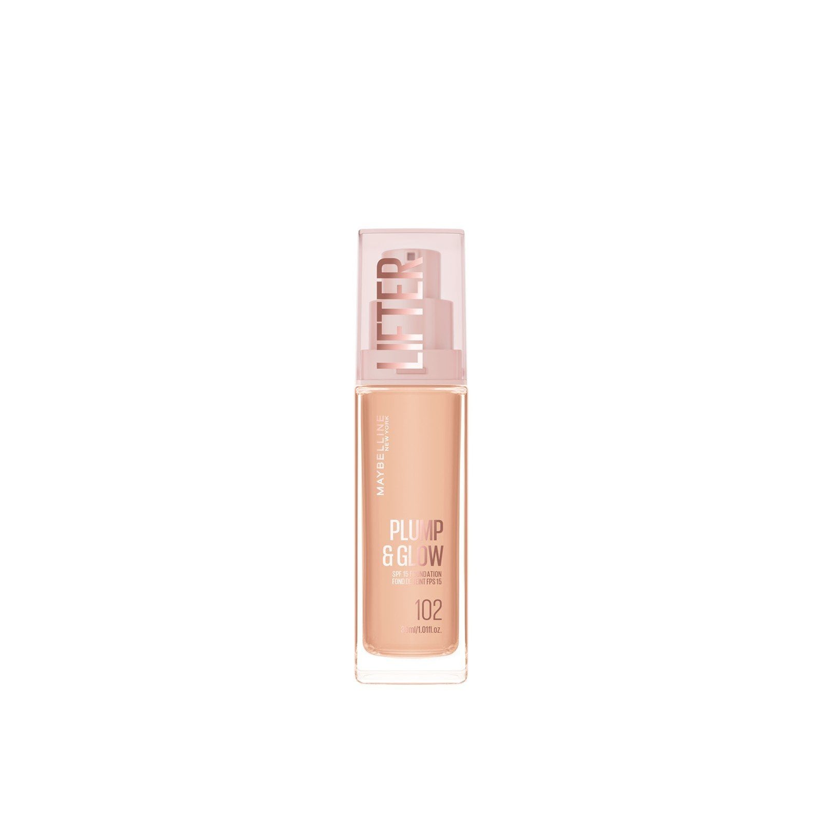 Maybelline Lifter Plump & Glow Foundation SPF15 102 30ml