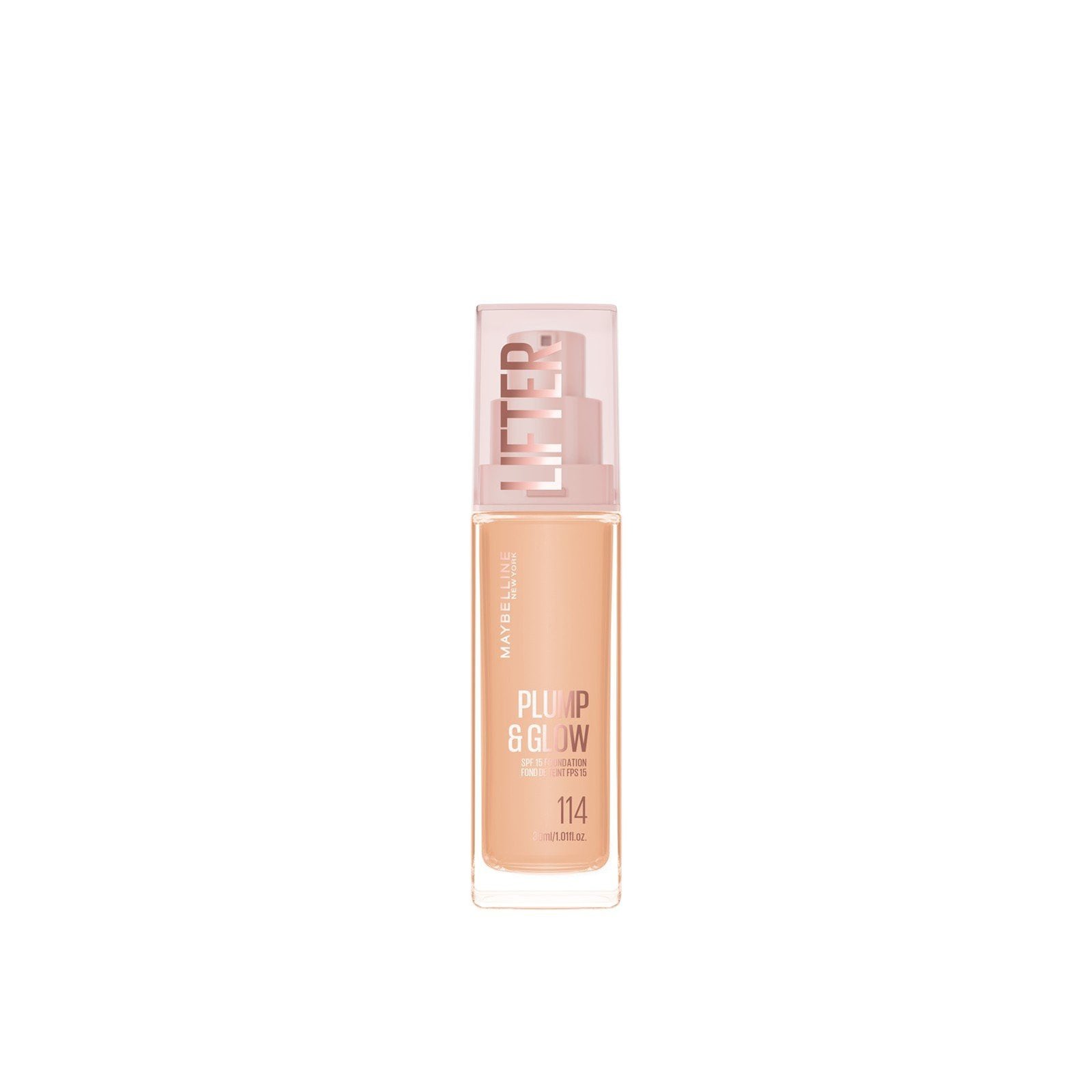 Maybelline Lifter Plump & Glow Foundation SPF15 114 30ml