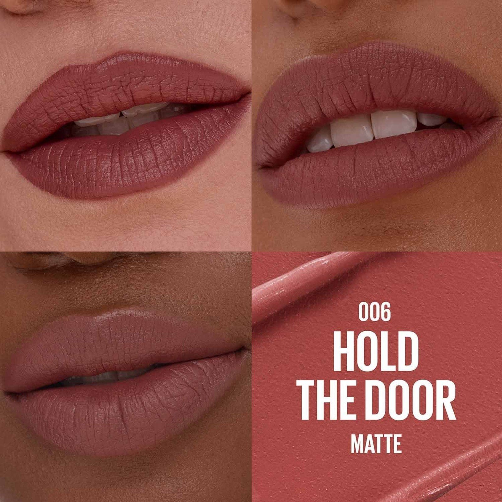 Maybelline Moisturizing Serum Matte Lipstick 006 Hold The Door
