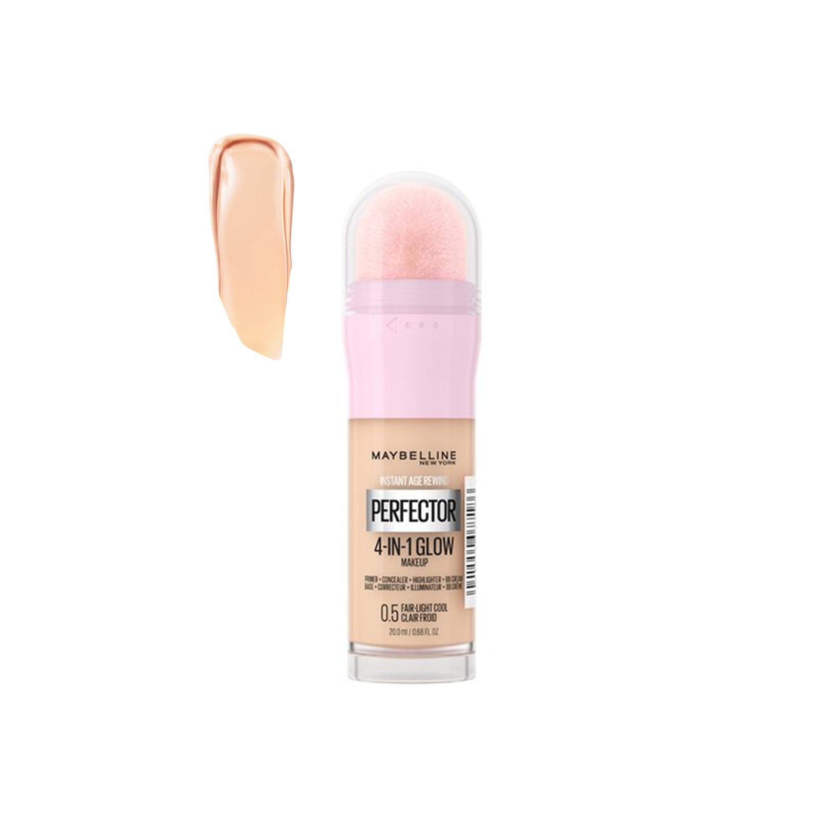 Maybelline Perfector 4-In-1 Glow Makeup 0.5 Fair Light Cool 20ml