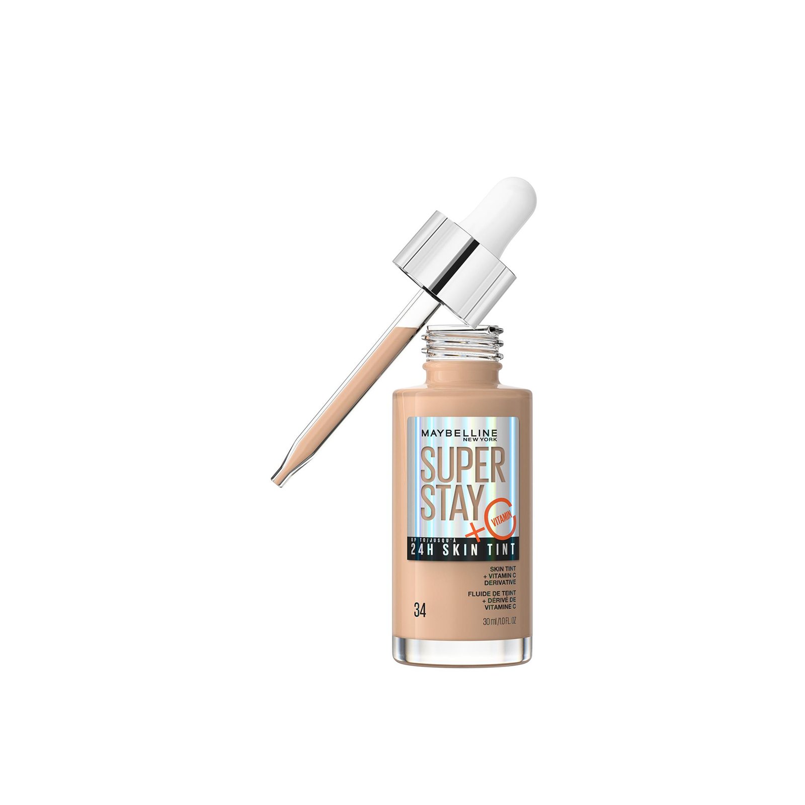 Buy Maybelline Super Stay 24H Skin Tint Foundation 34 30ml (1.0 fl oz) · USA