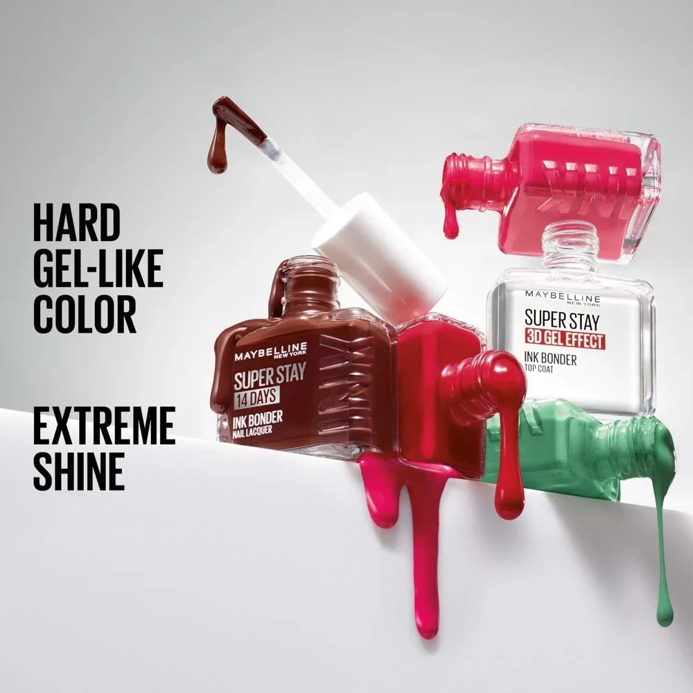 Maybelline Super Stay 14 Days Ink Bonder Nail Polish 501 Cherry Sin 12ml