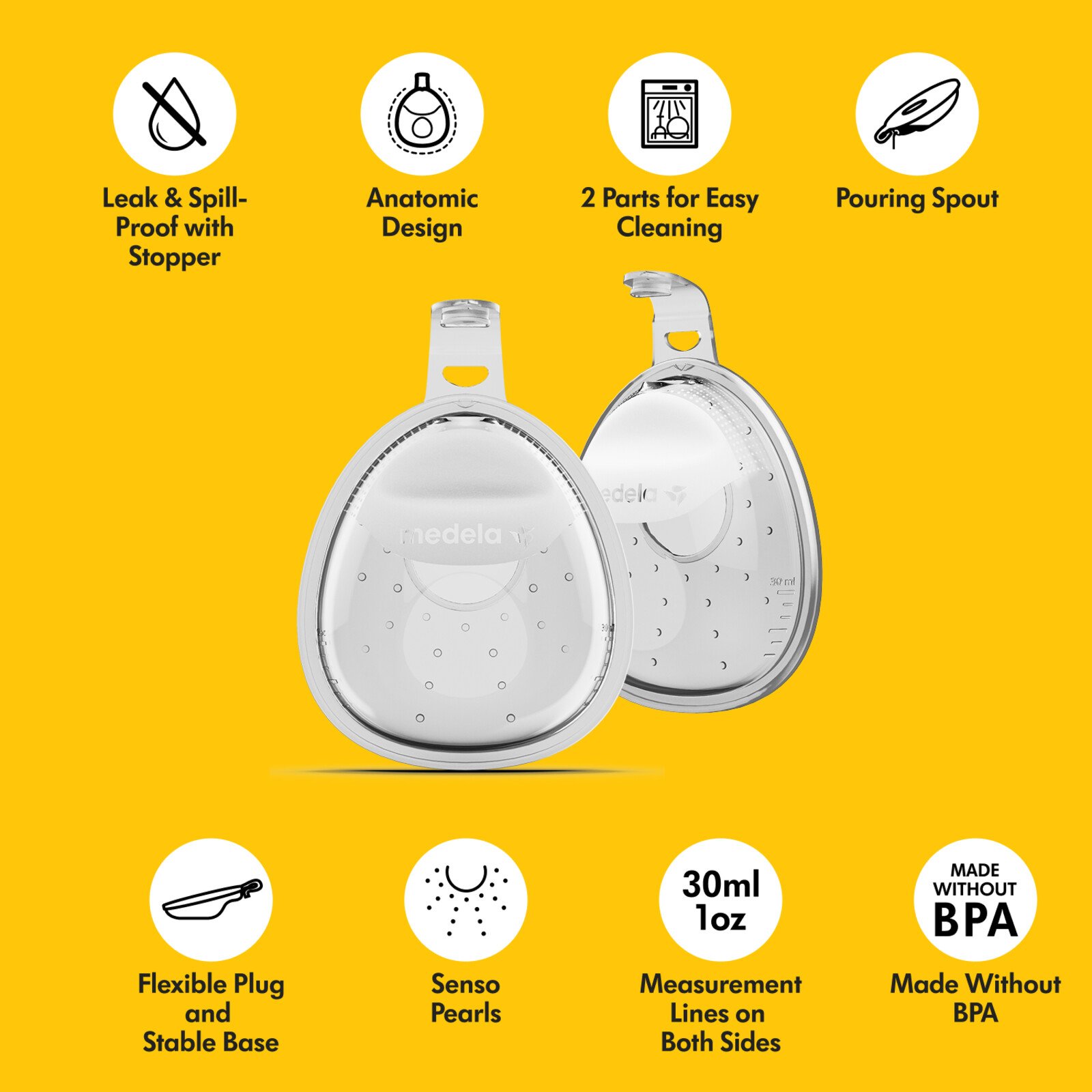 Medela In-Bra Breast Milk Collector 30ml x2