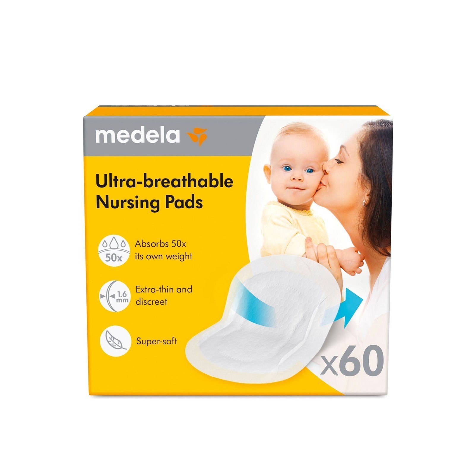 Medela Ultra-Breathable Nursing Pads x60