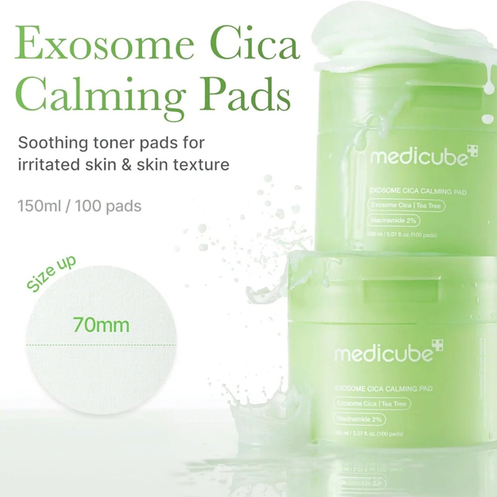 Medicube Exosome Cica Calming Pad x100