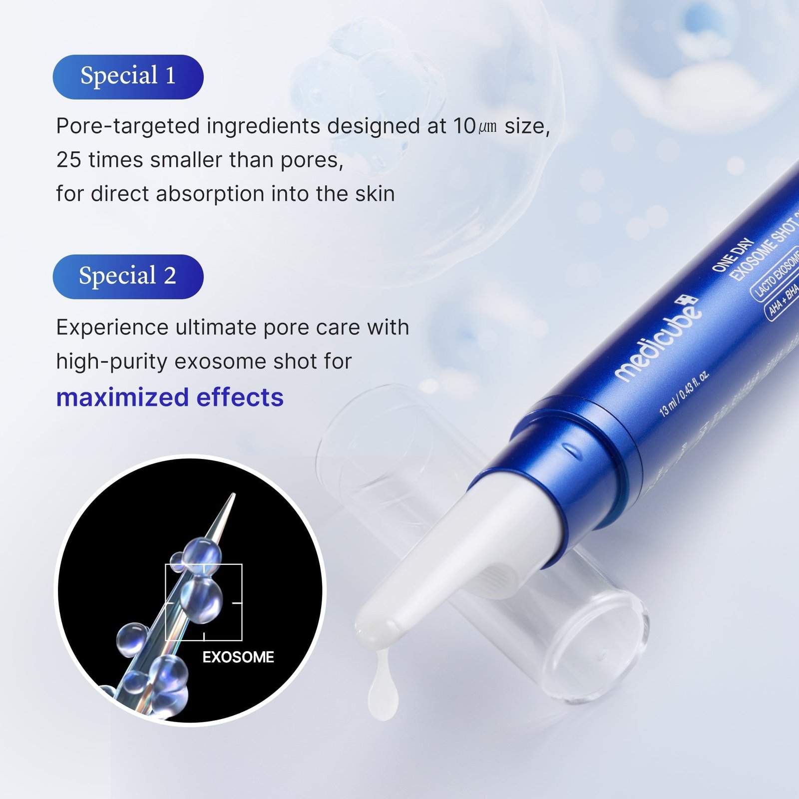 Medicube One Day Exosome Shot 7500 30ml (1.01floz)