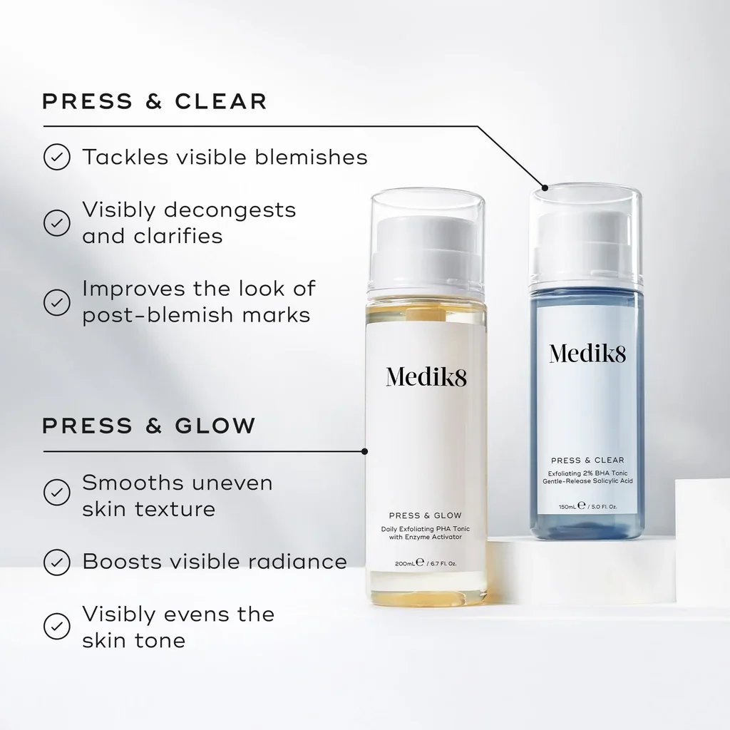 Medik8 Press & Glow Daily Exfolierande PHA Tonic 200ml