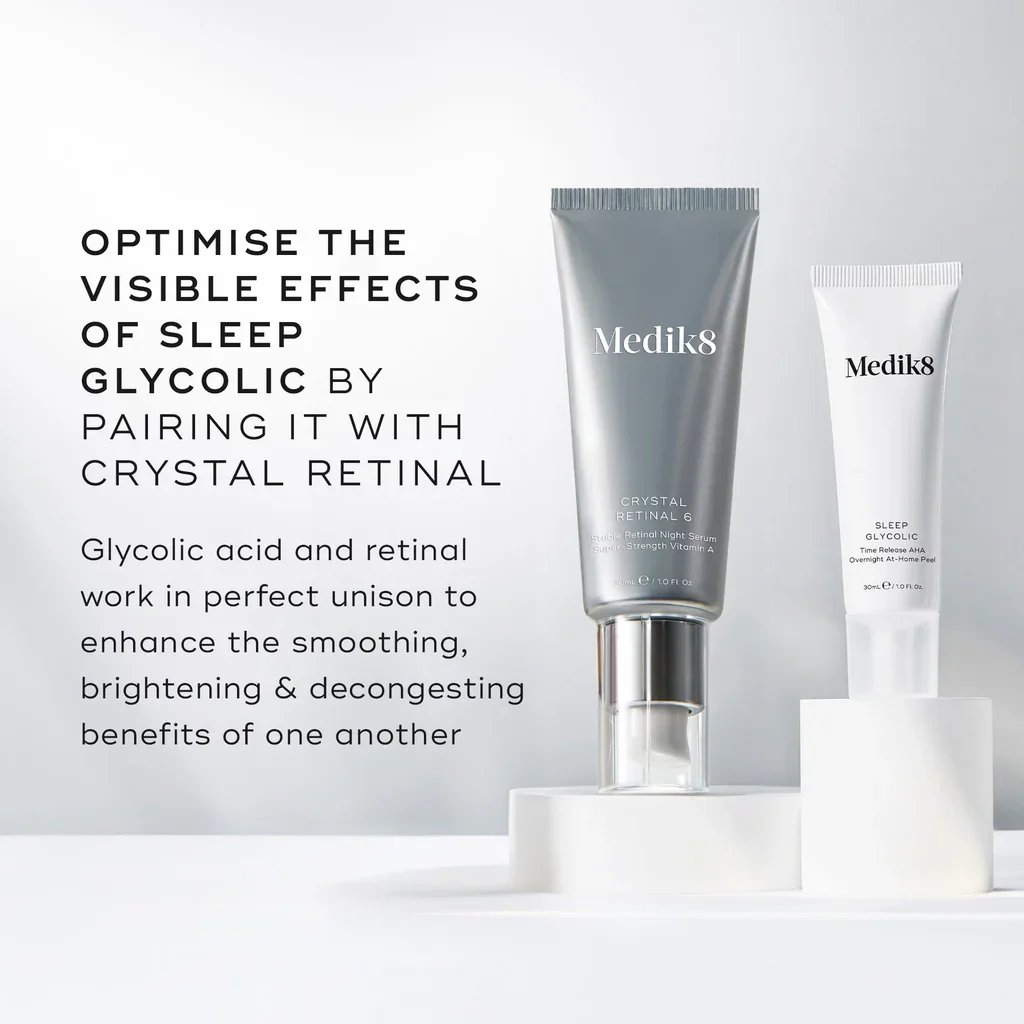 Medik8 نوم Glycolic Time Release AHA ليلي Peel 30ml