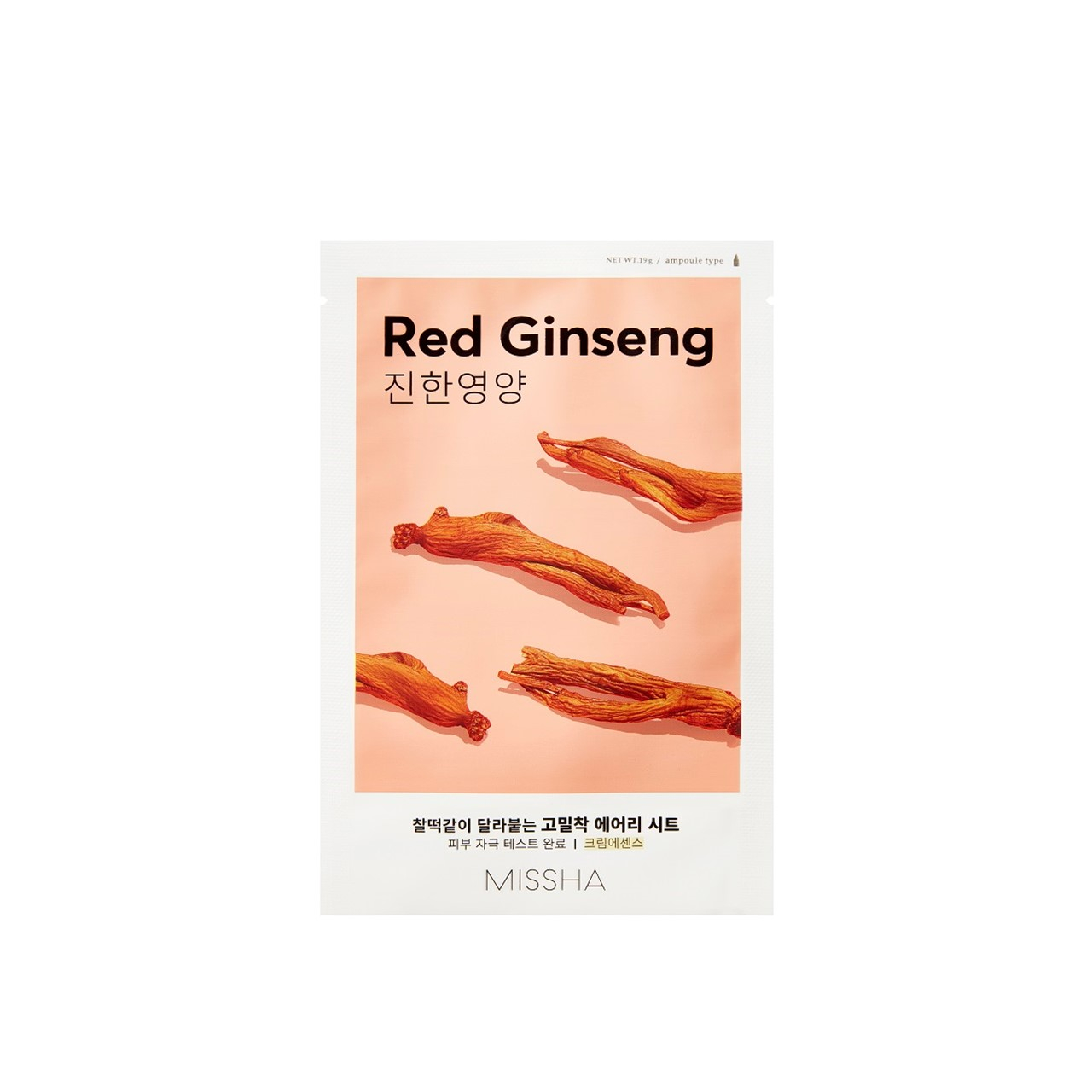Missha Airy Fit Sheet Mask Red Ginseng 19g (0.67oz)