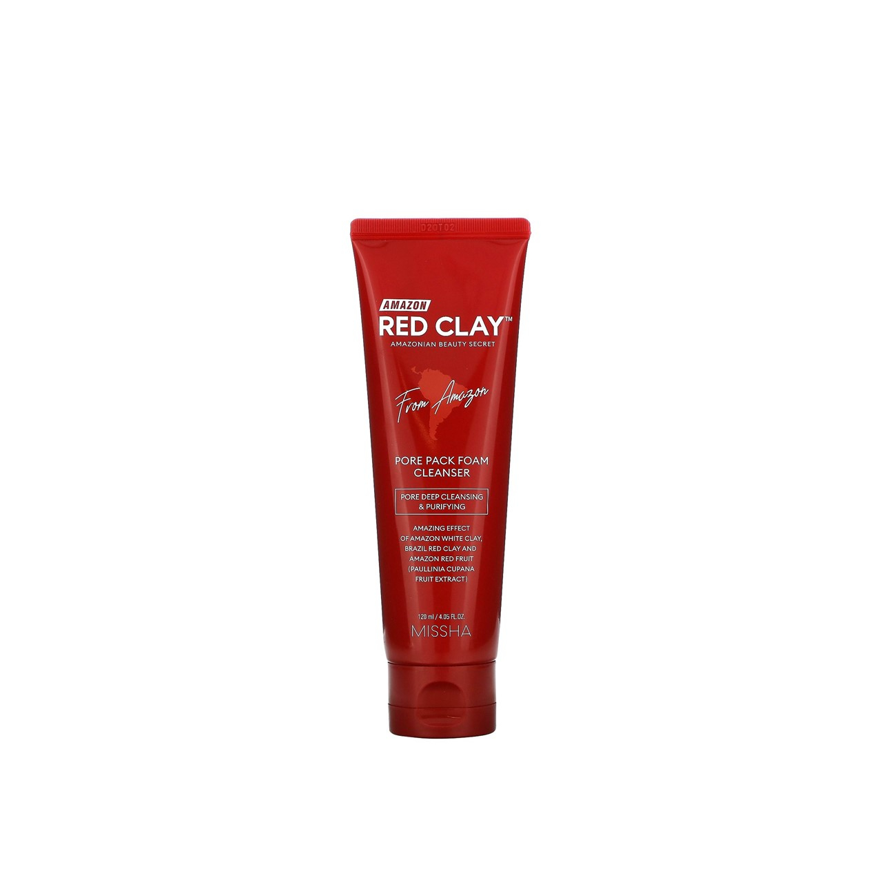 Missha Amazon Red Clay™ Pore Pack Foam Cleanser 120ml