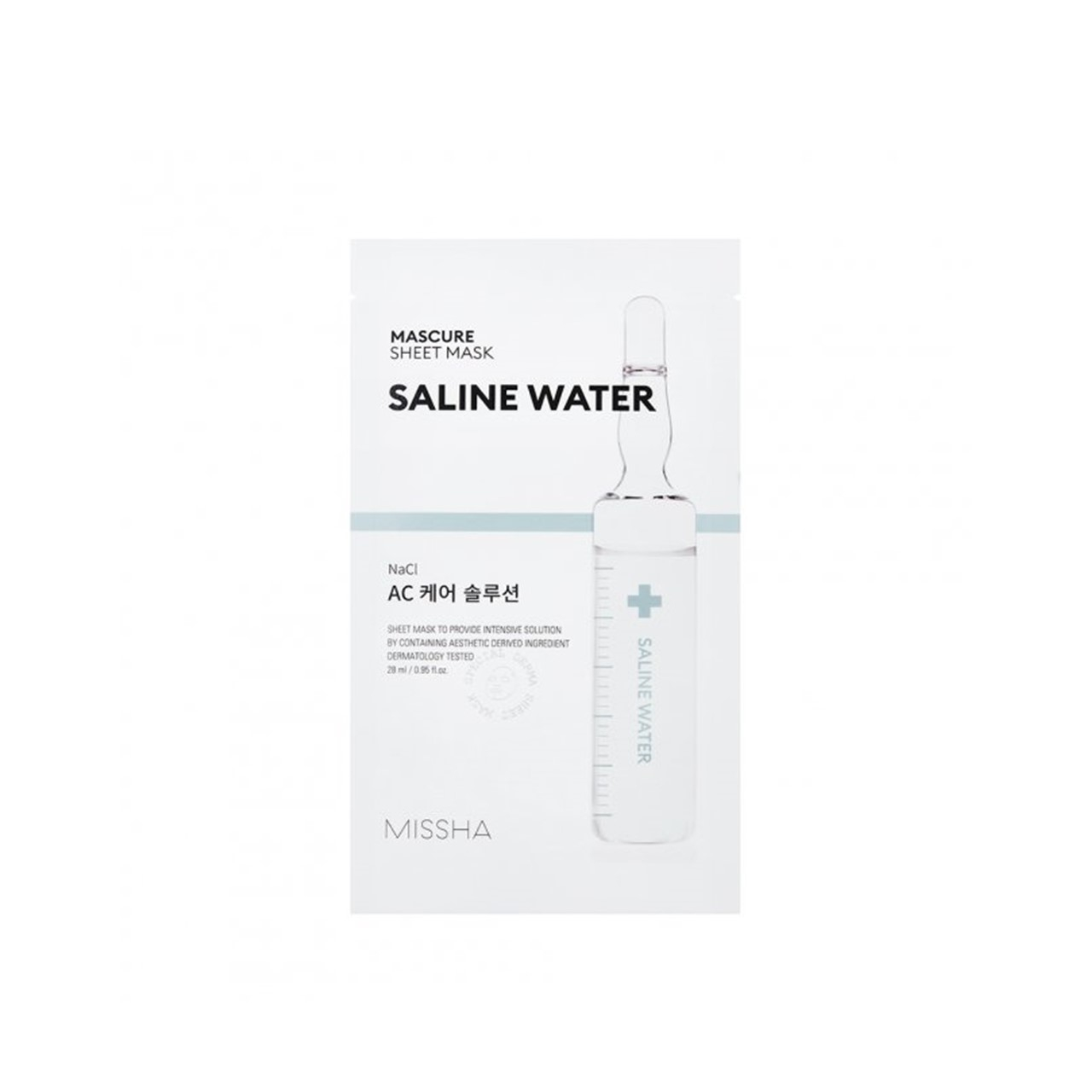 Missha Mascure Ac Care Solution Sheet Mask Saline Water 28ml