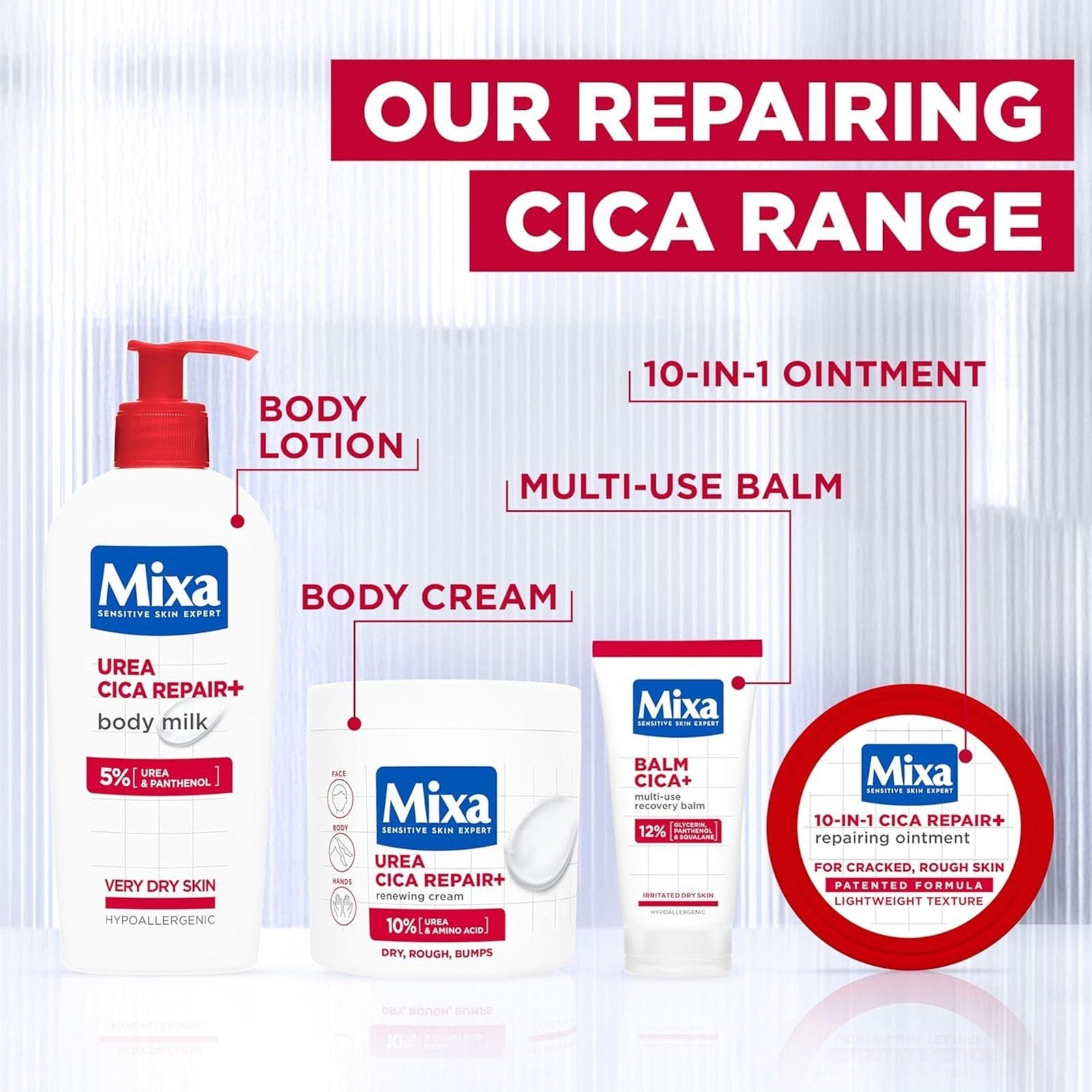 Mixa Balm Cica+ Multi-Use Repairing Balm 50ml (1.69floz)