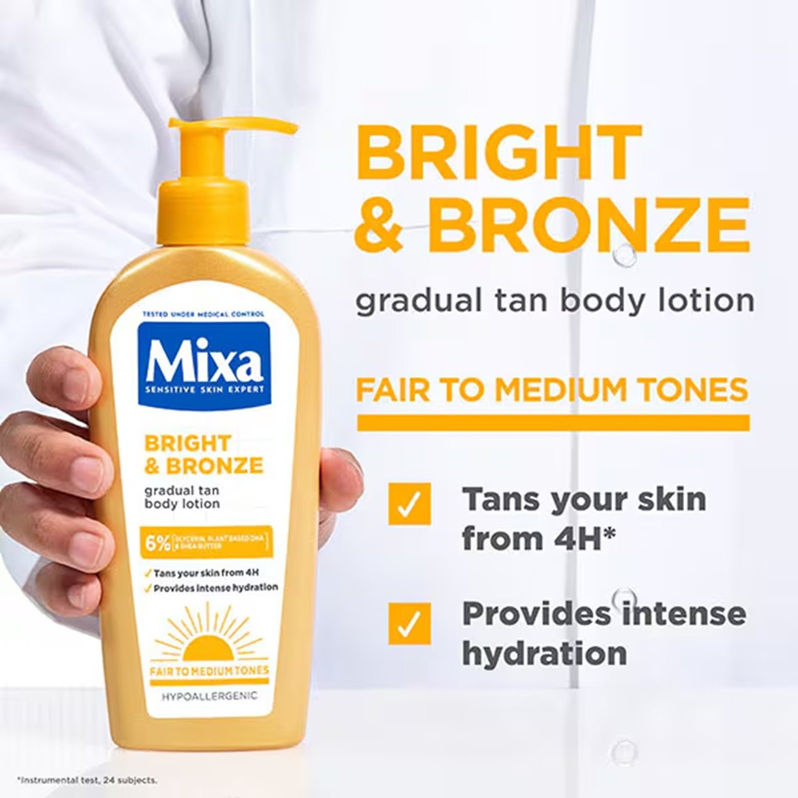 Mixa Bright & Bronze Gradual Tan Lotion 250ml