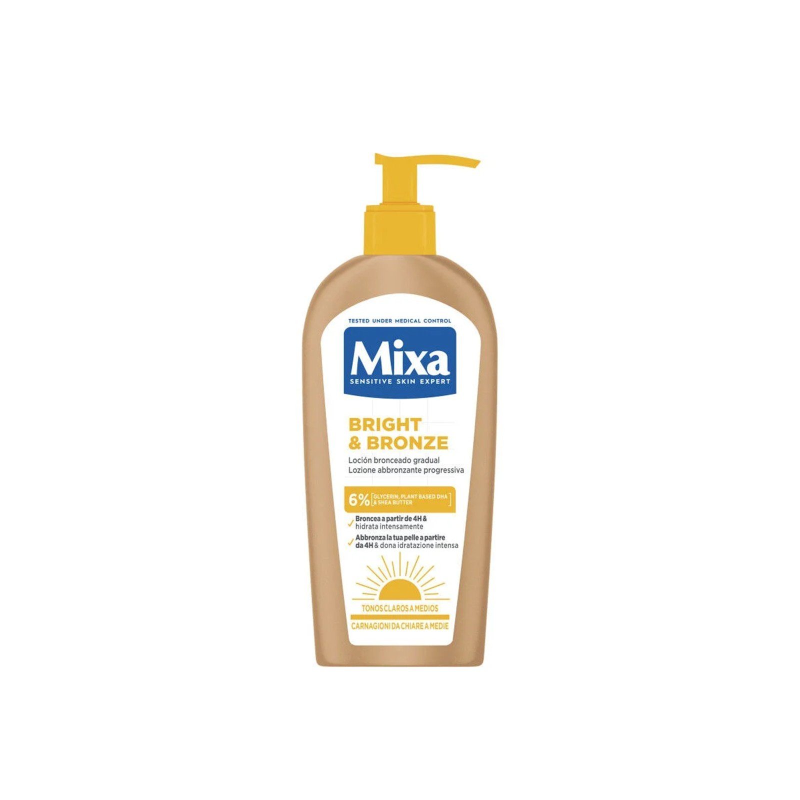 Mixa Bright & Bronze Gradual Tan Lotion 250ml