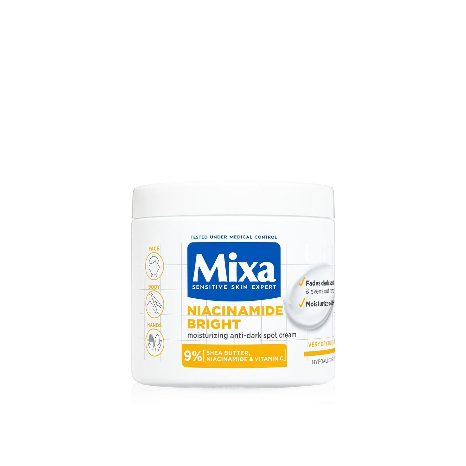 Mixa Niacinamide Bright Moisturizing Anti-Dark Spot Cream 400ml