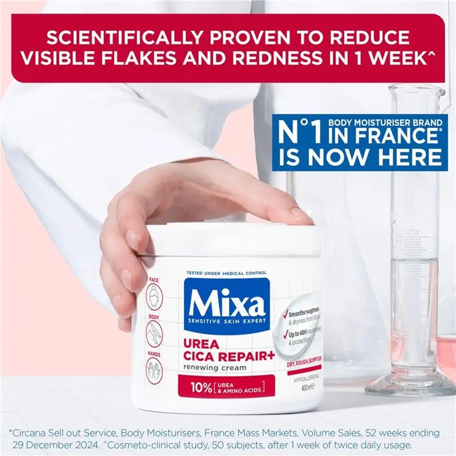 Mixa Urea Cica Repair+ Renewing Cream 400ml