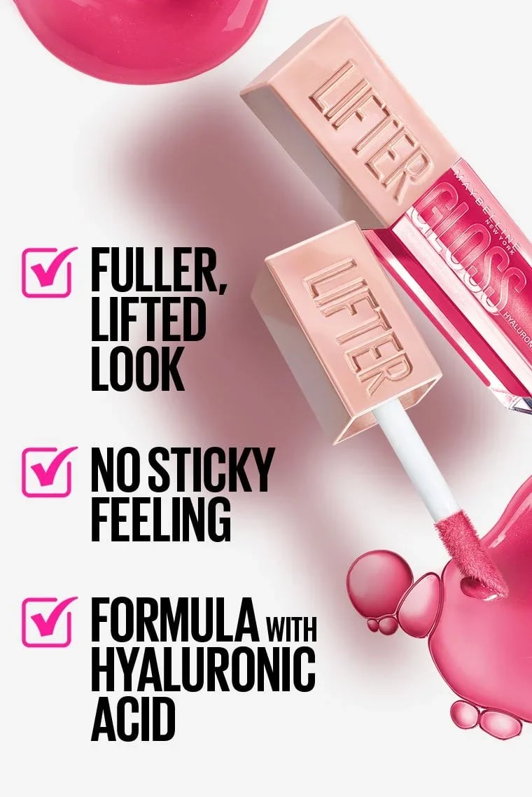 Maybelline Lifter Gloss + Hyaluronic Acid Lip Gloss 003 Moon 5.4ml