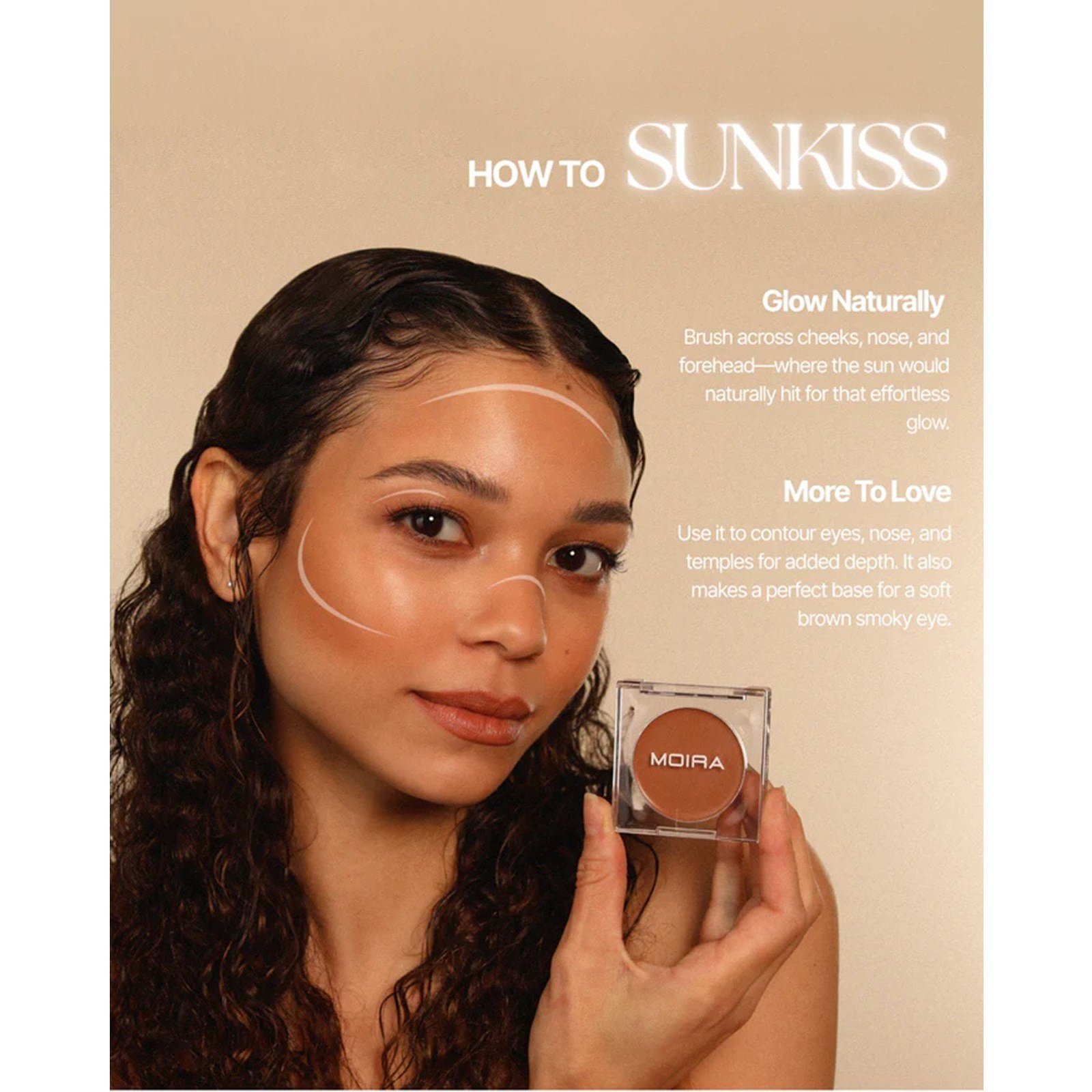 Moira Stay Golden Cream Bronzer & Contour 250N 3.8g (0.134oz)