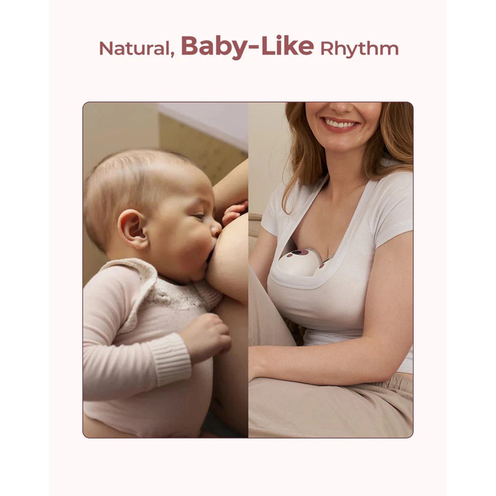 Momcozy M5 Wearable Double Breast Pump Quill Grey