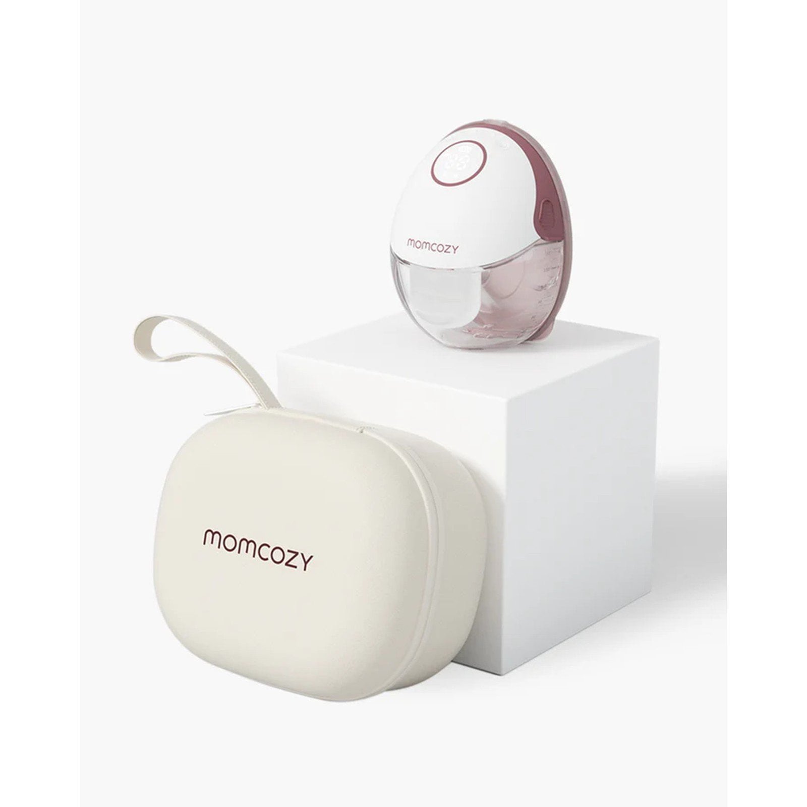 Momcozy M6 Mobile Style™ Hands-Free Single Breast Pump Cozy Red