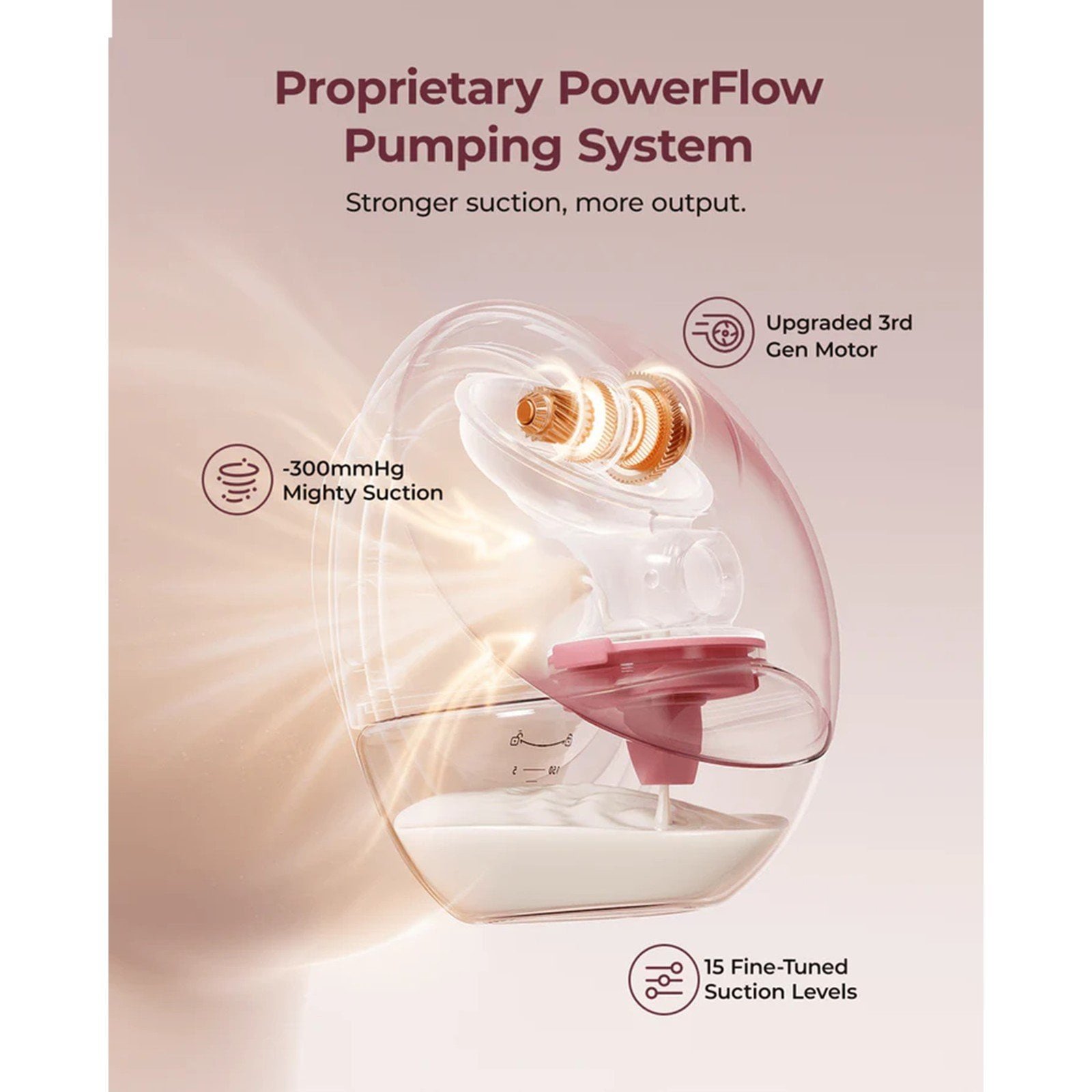 Momcozy M9 Mobile Flow™ Hands-Free Double Breast Pump Cozy Red