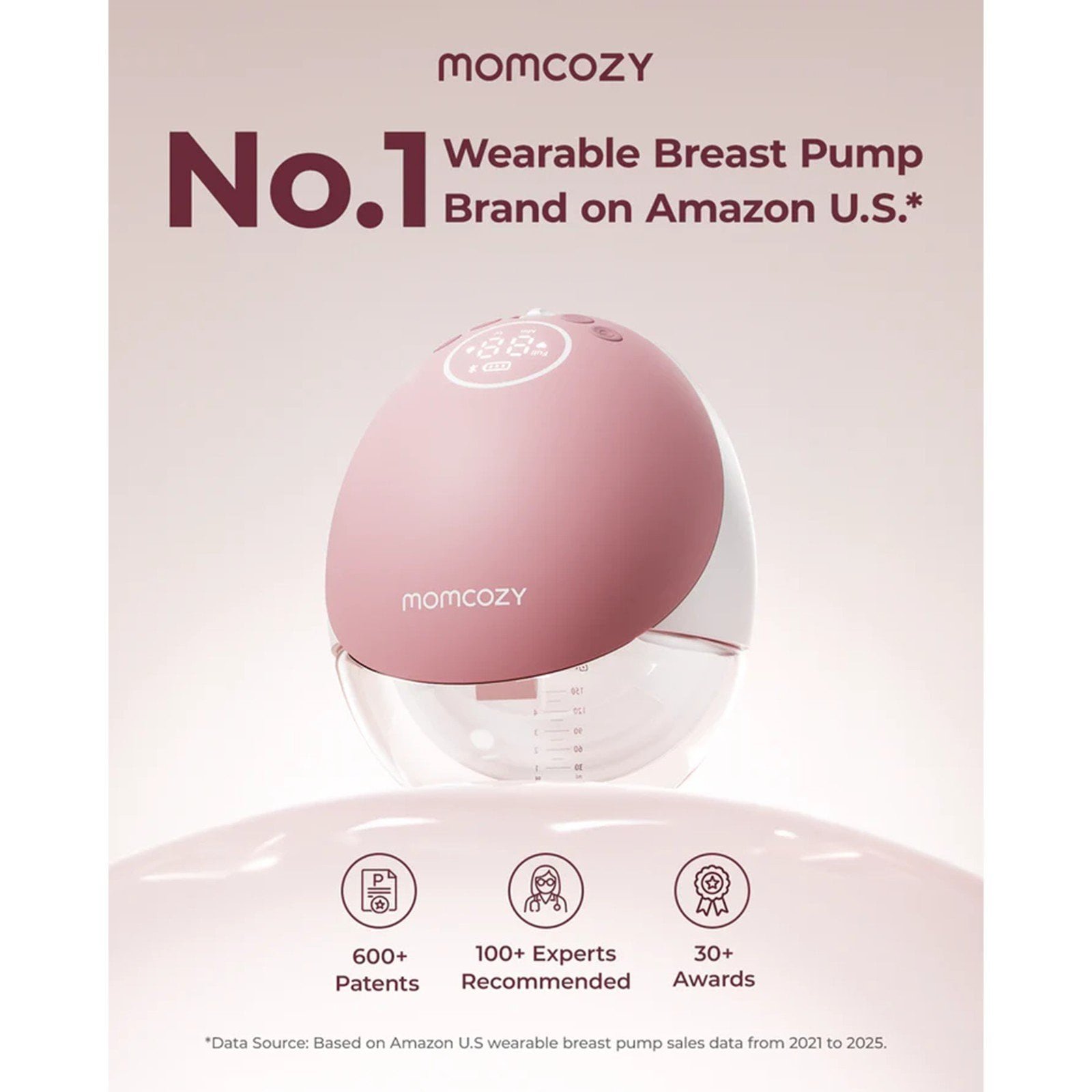 Momcozy M9 Mobile Flow™ Hands-Free Single Breast Pump Cozy Red