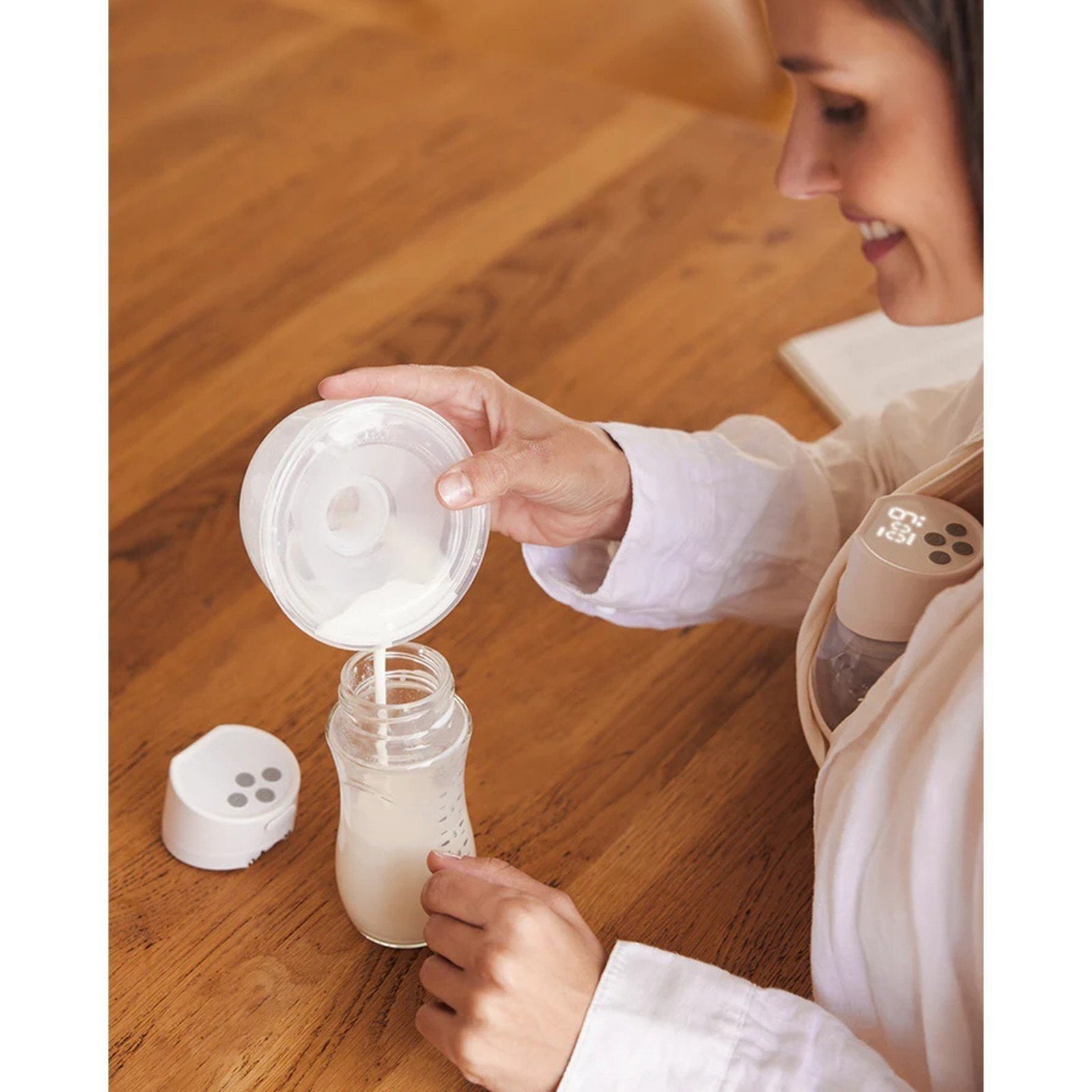 Momcozy S12 Pro Wearable Single Breast Pump White