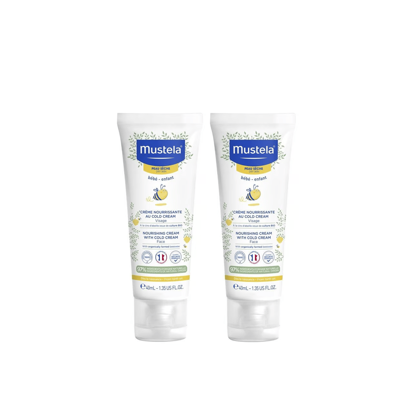 Buy Mustela Baby Dry Skin Nourishing Cream w/ Cold Cream 2x40ml (2x1.35 fl  oz) · USA