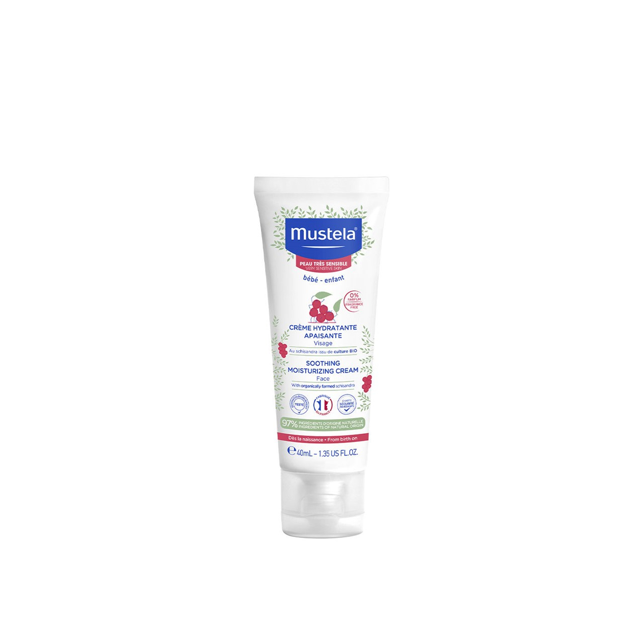Mustela Baby Sensitive Skin Soothing Moisturizing Cream 40ml