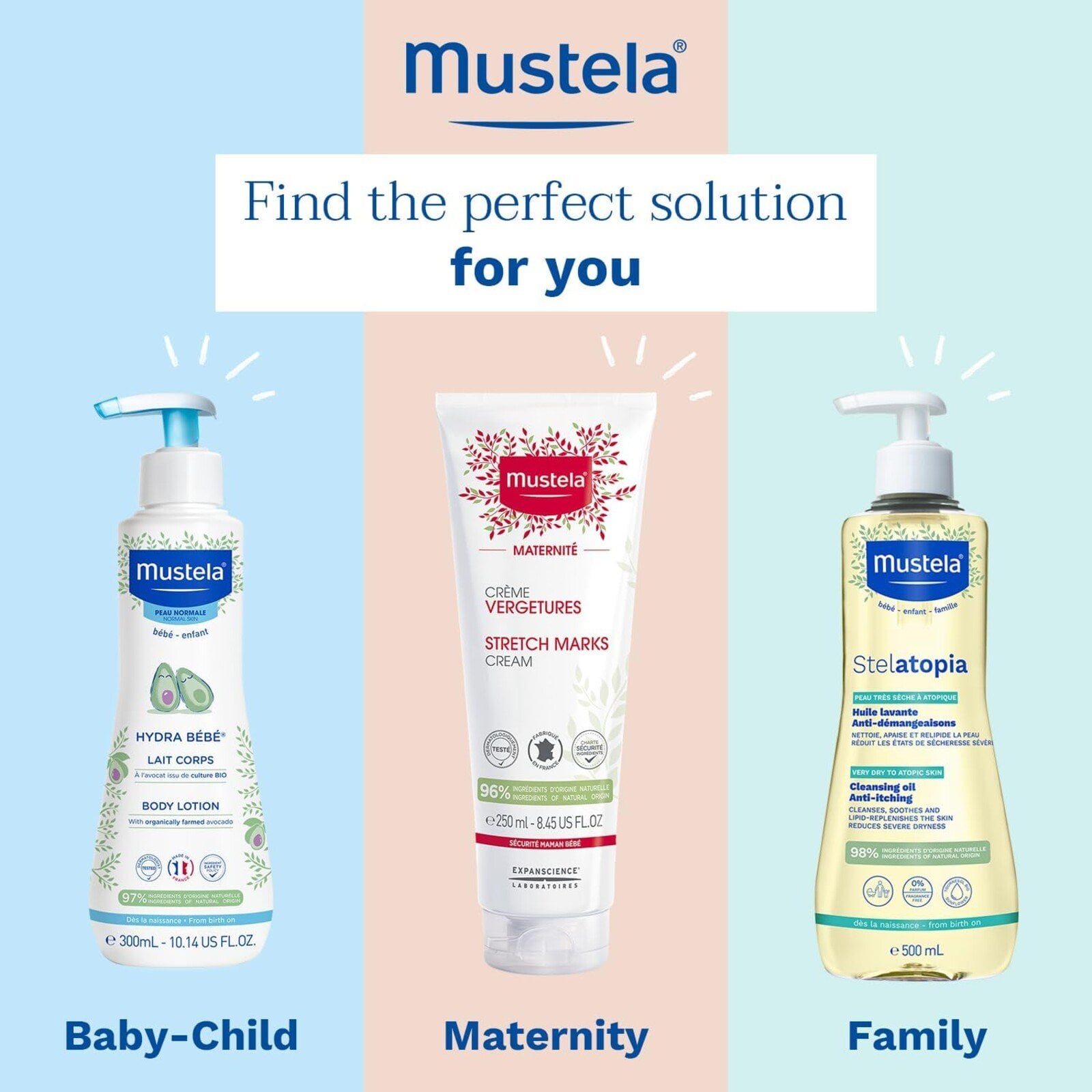Mustela Stelatopia Anti-Itching Cleansing Oil 500ml (16.9floz)
