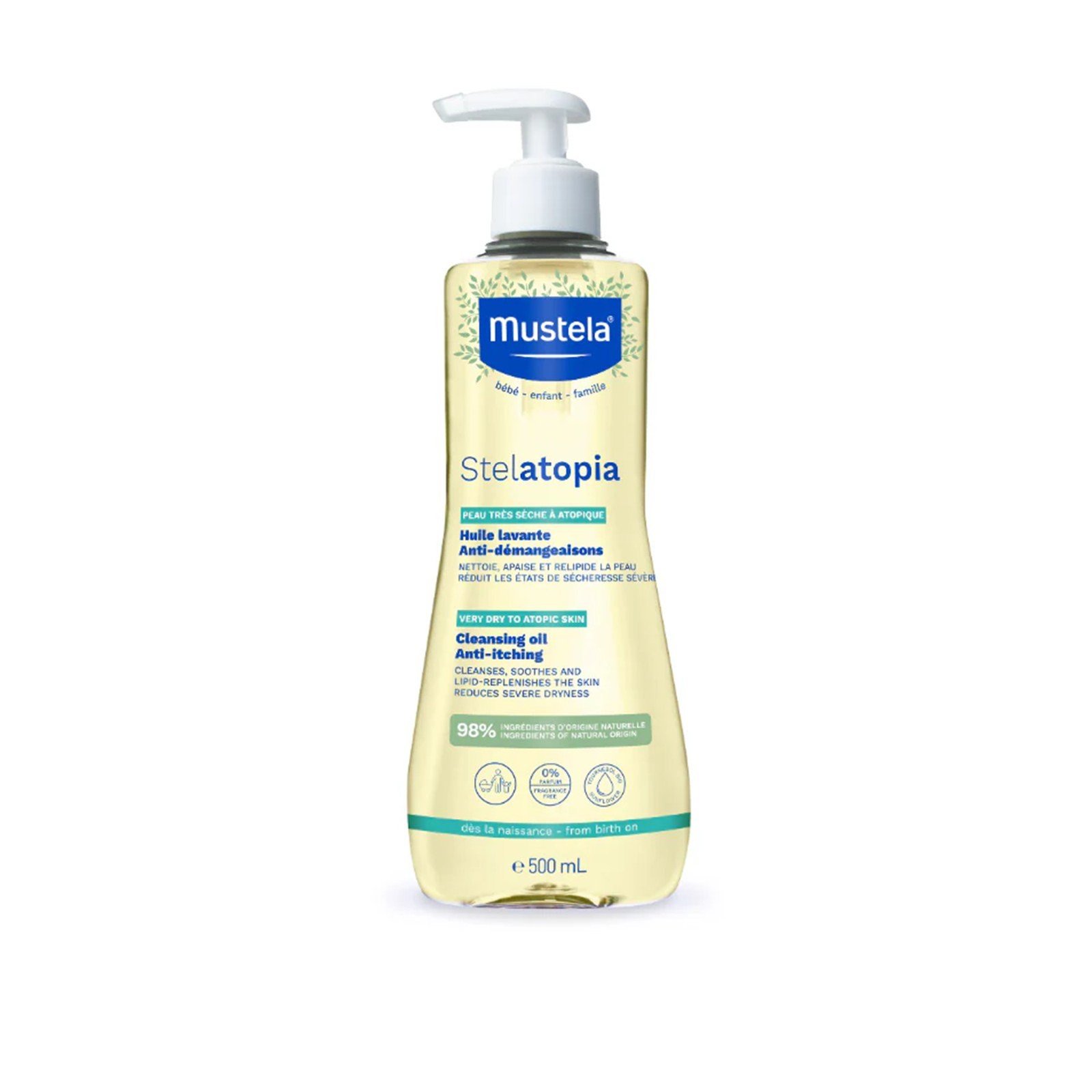 Mustela Stelatopia Anti-Itching Cleansing Oil 500ml (16.9floz)