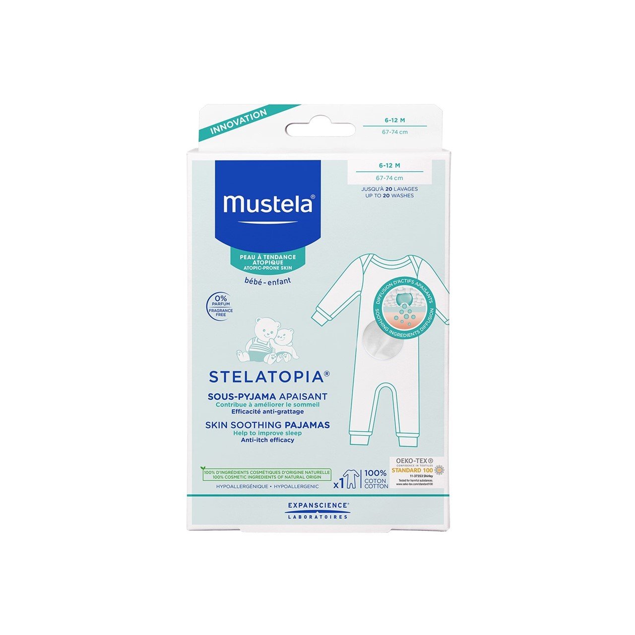 Mustela Stelatopia Skin Soothing Pajamas 6-12 Months x1