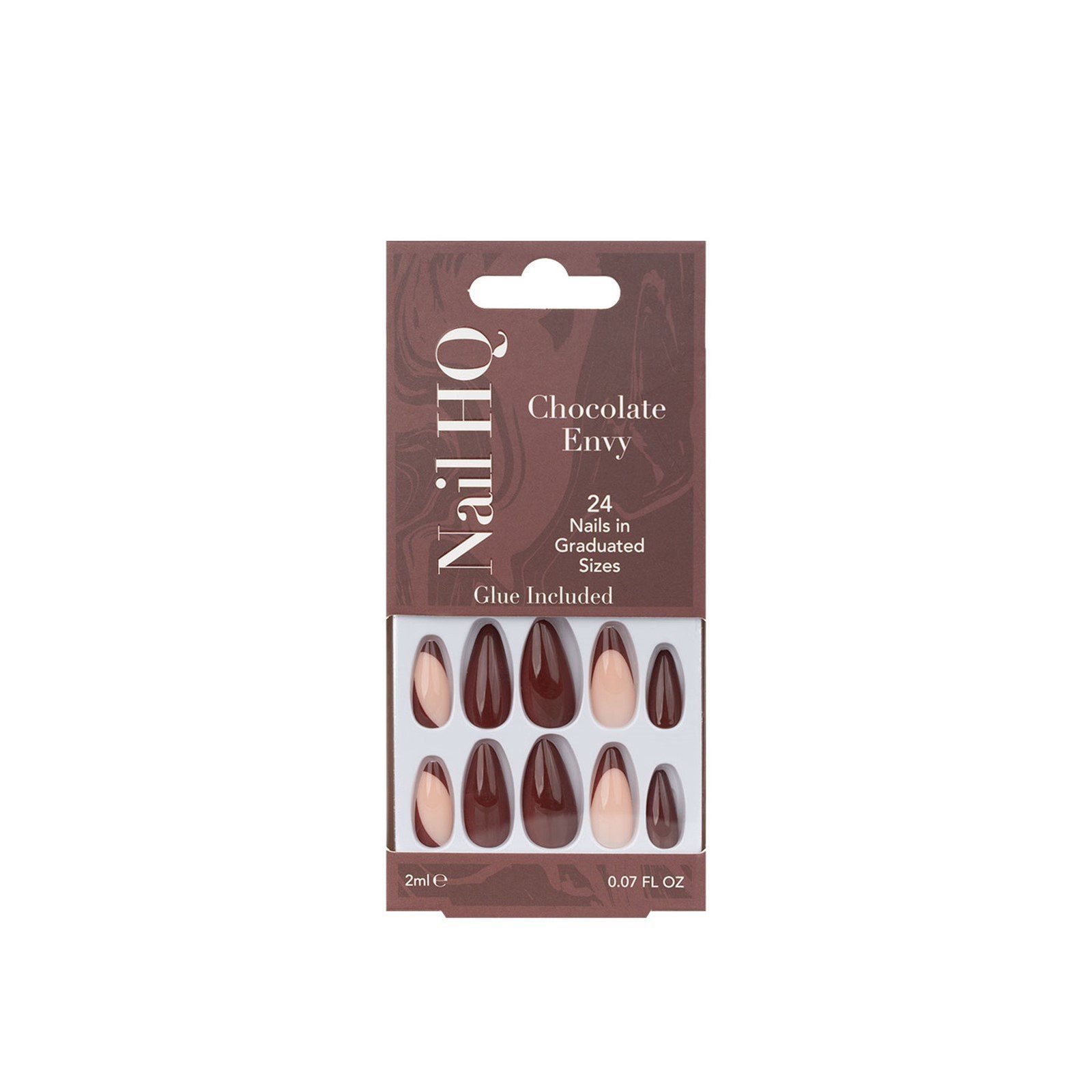 Nail HQ Almond Chocolate Envy Nails x24