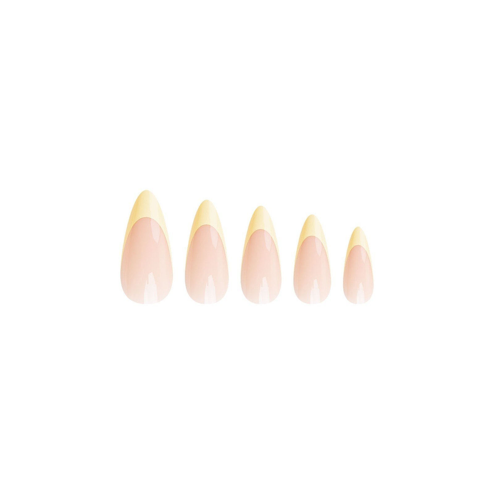 Nail HQ Almond Lemon French Nails x24