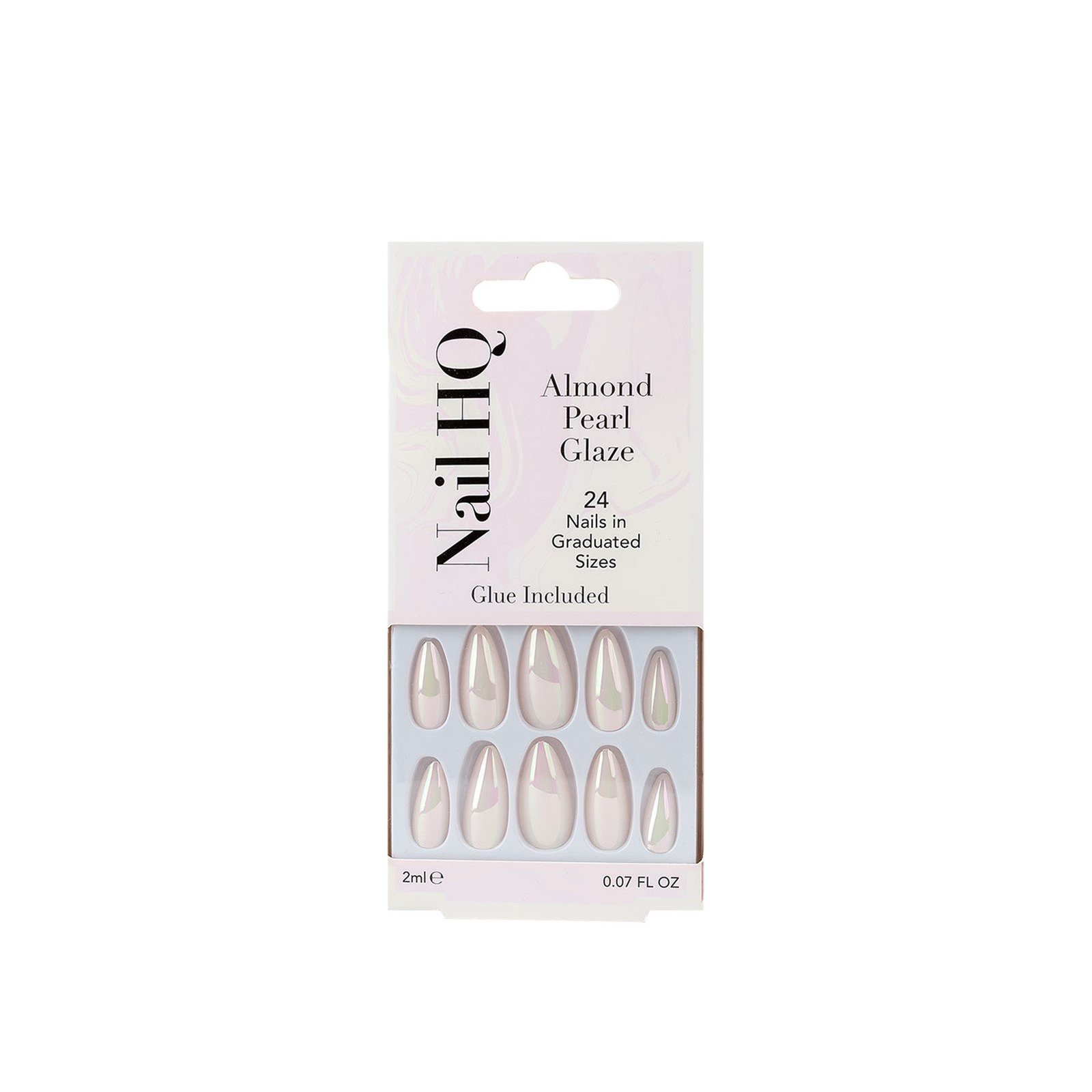 Nail HQ Almond Pearl Glaze Nails x24