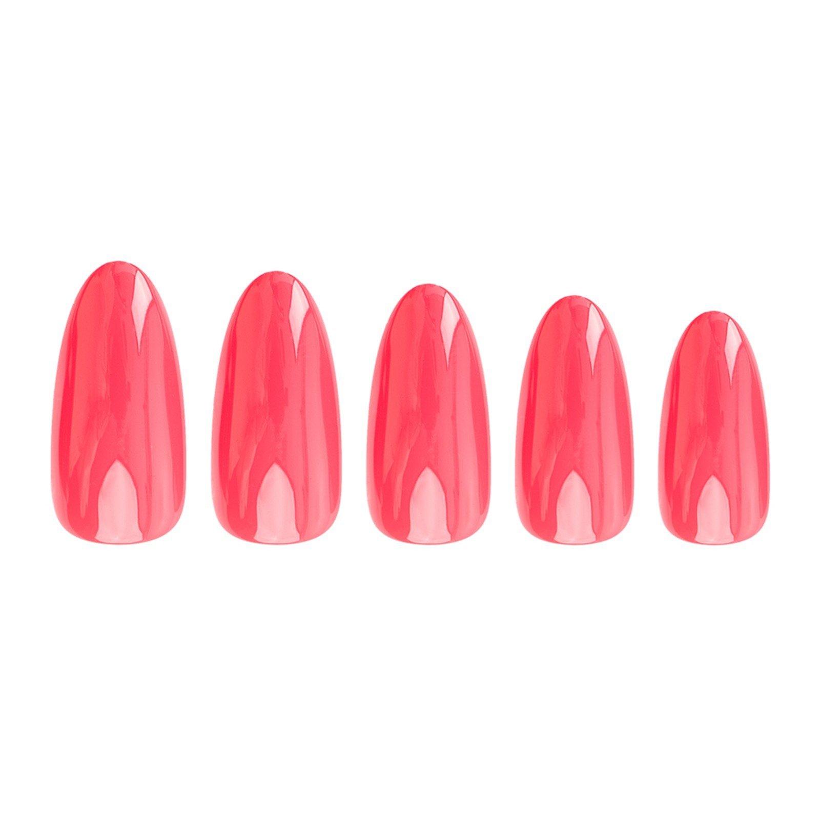 Nail HQ Almond Poppy Red Acrylic Nails x24