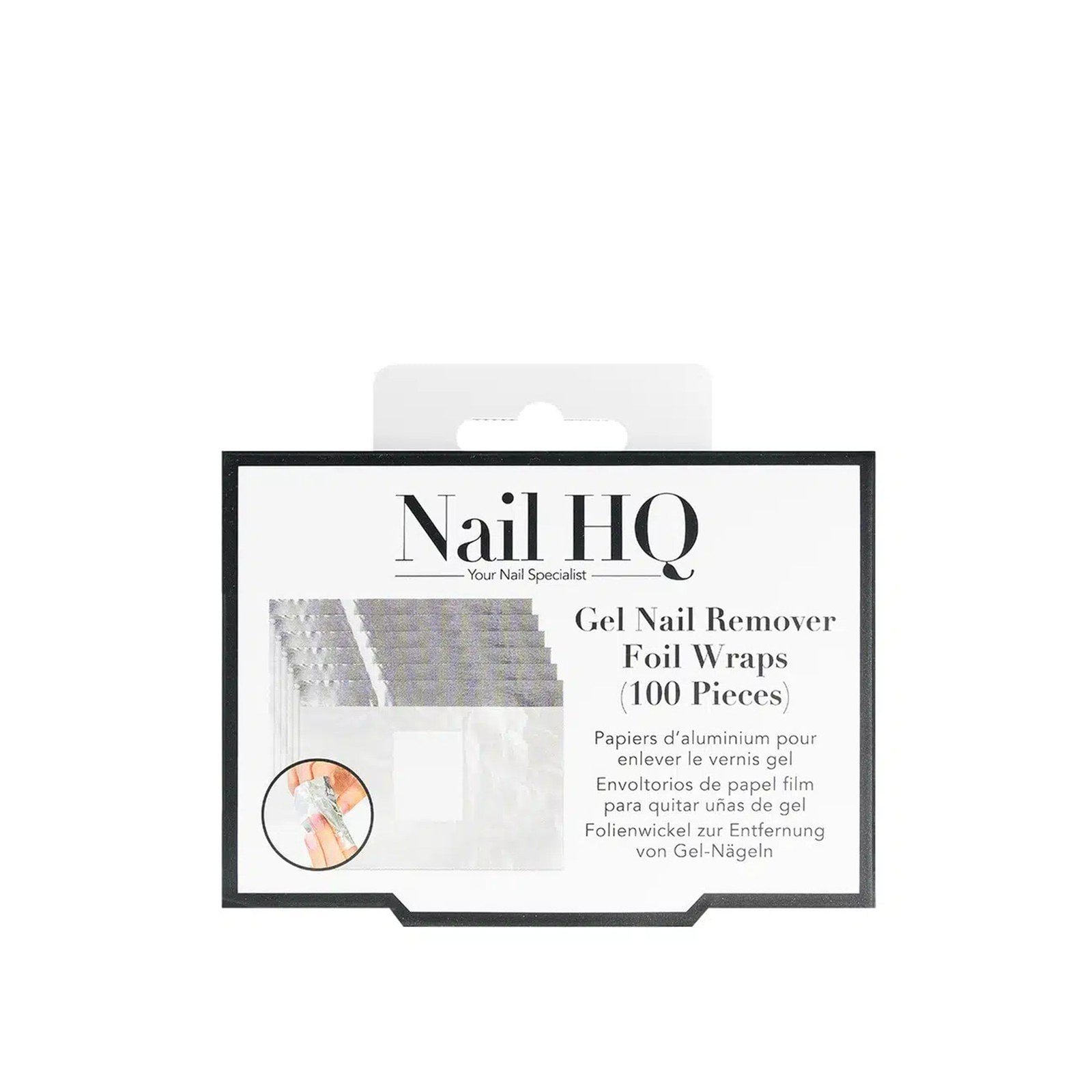 Nail HQ Gel Nail Remover Foil Wraps x100