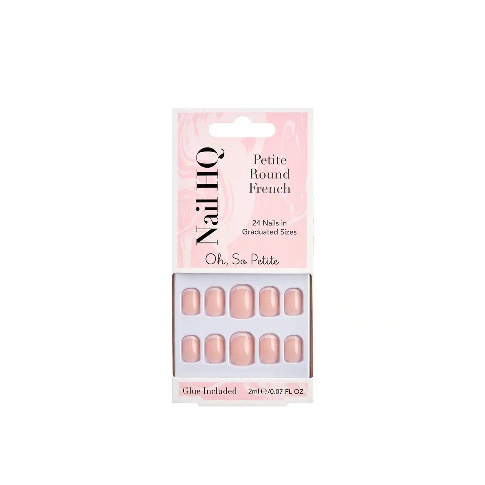 Nail HQ Oh, So Petite Round French Nails x24