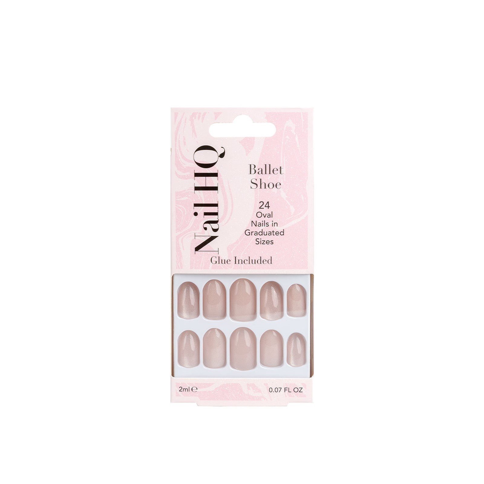 Nail HQ Oval Ballet Shoe Nails x24