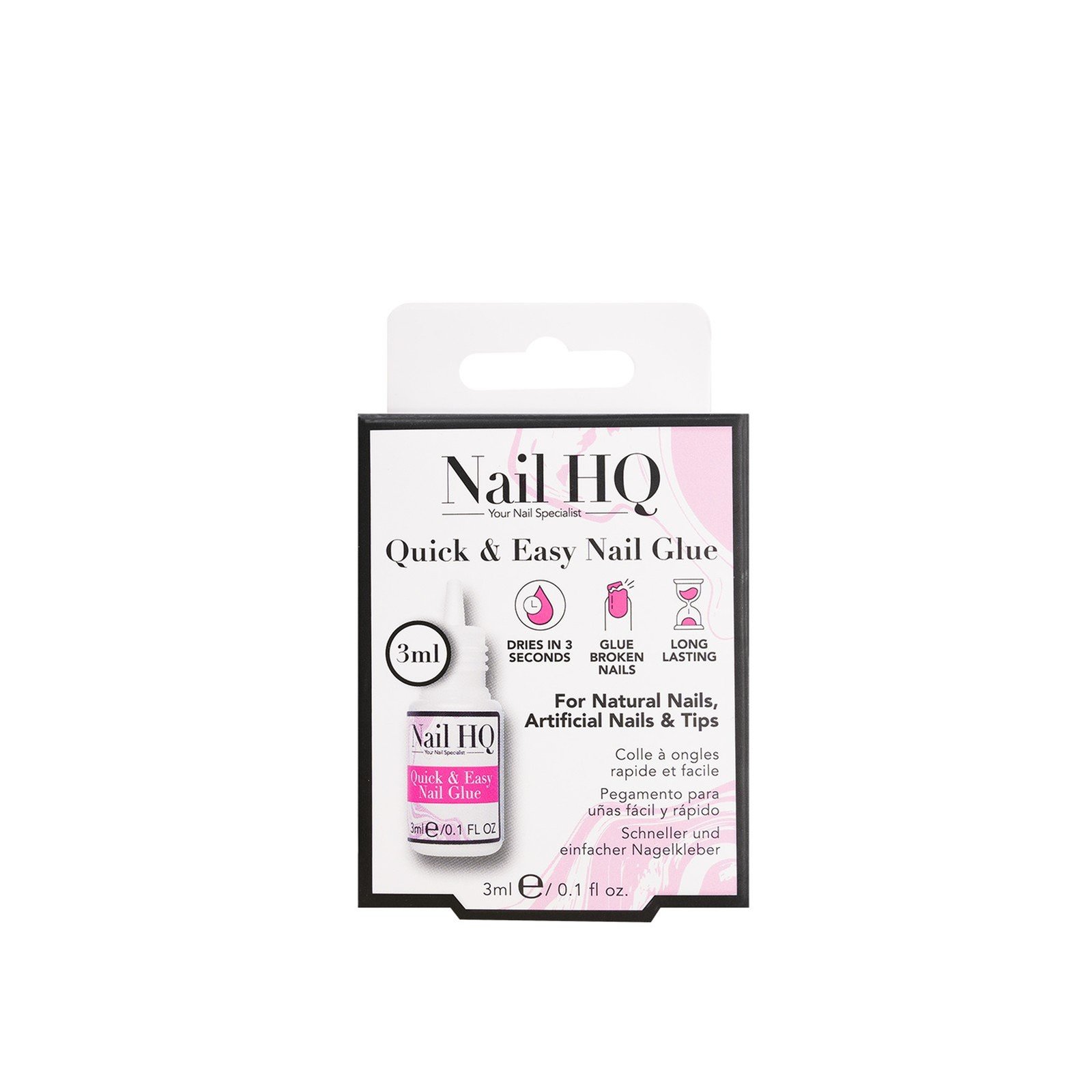 Nail HQ Quick & Easy Nail Glue 3ml