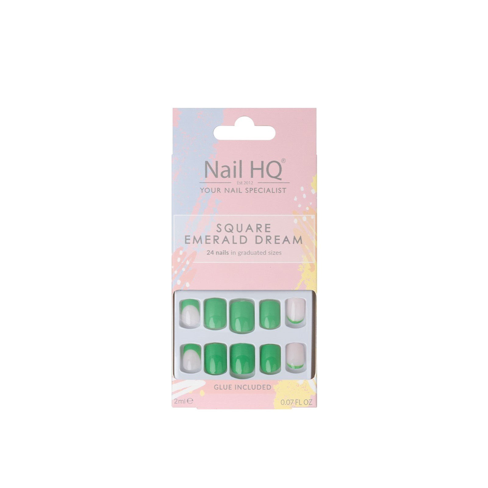 Nail HQ Square Emerald Dream Nails x24