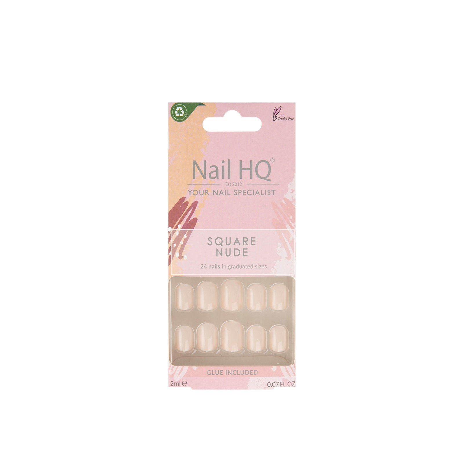 Nail HQ Square Nude Nails x24 قطر
