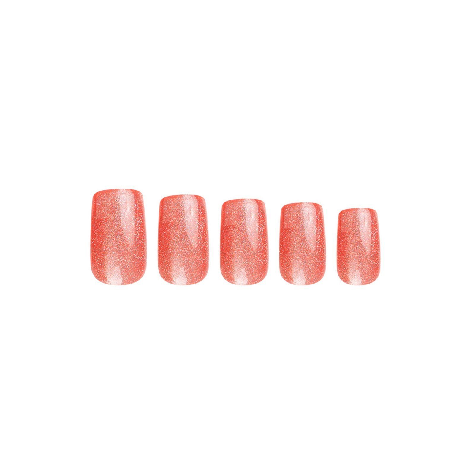 Nail HQ Square Tropical Passion Nails x24