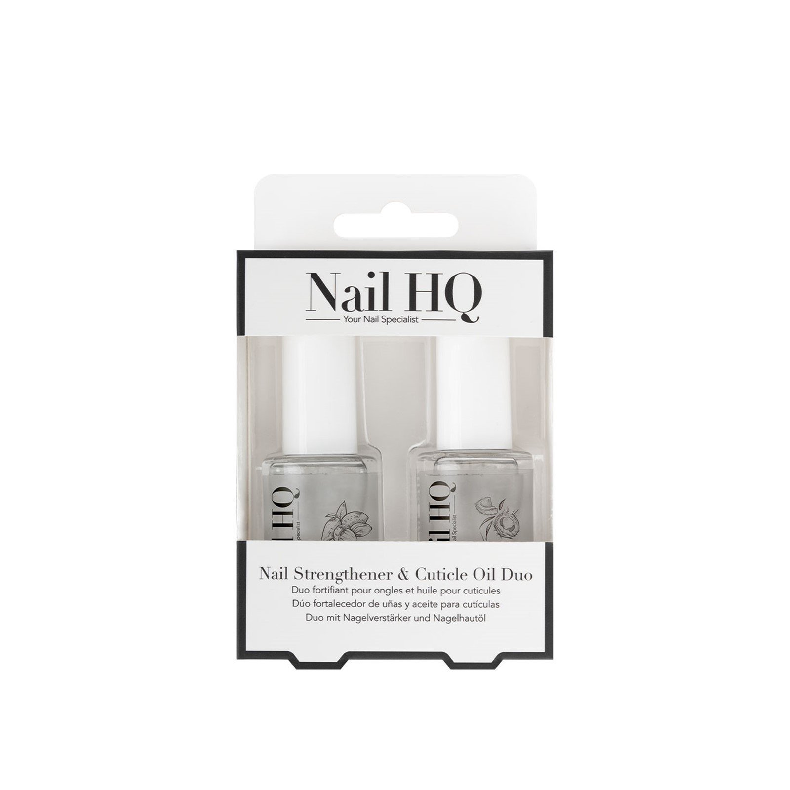 Nail HQ Strengthener & Cuticle Oil Duo 10ml x2 (0.33floz x2)