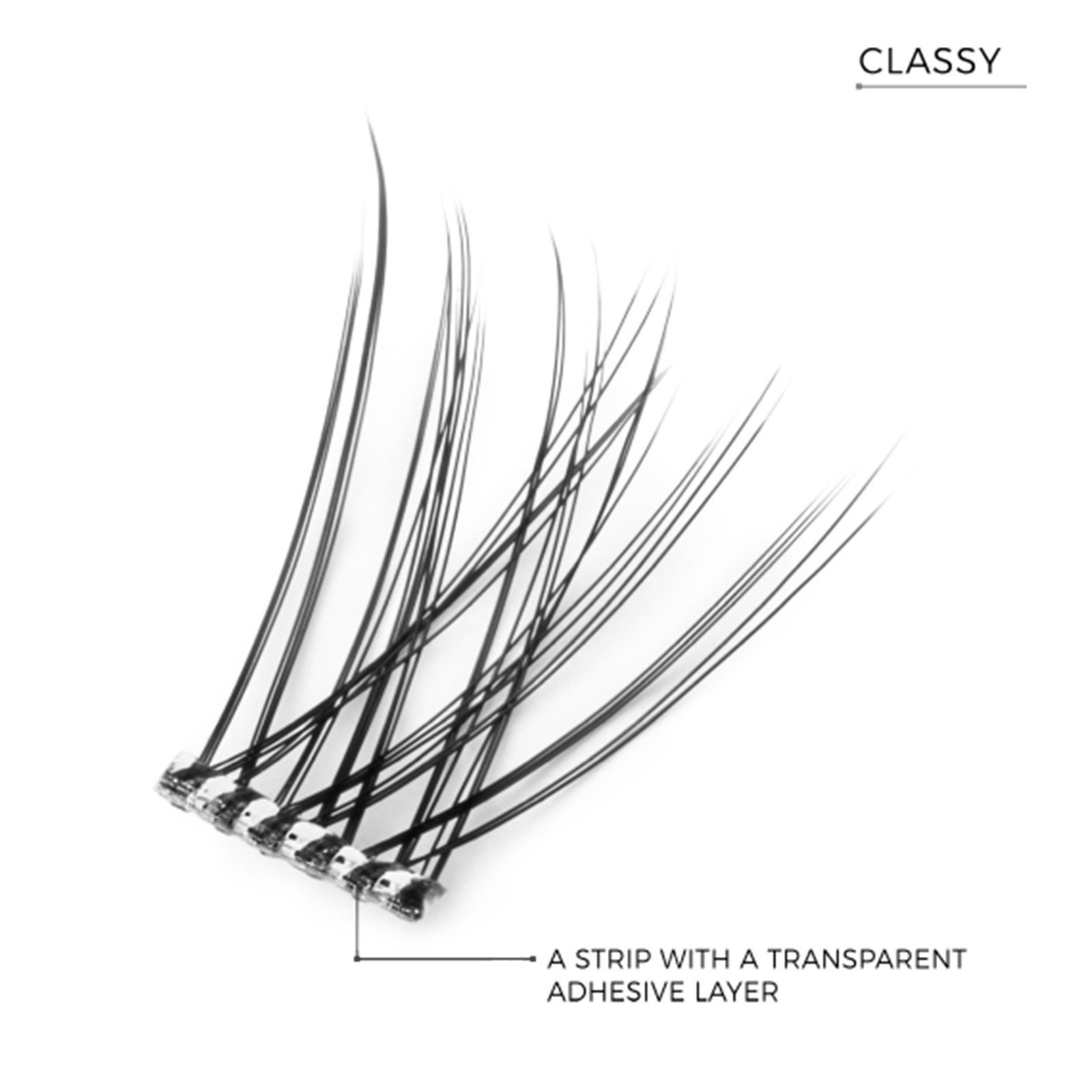 Nanolash DIY Eyelash Extensions Stick & Go Pre-Glued Lashes Classy