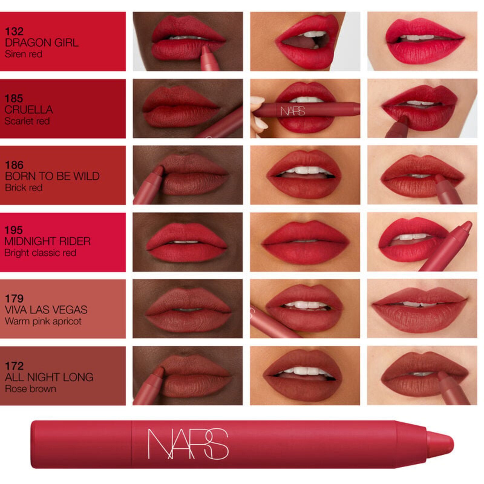 NARS Cosmetics Powermatte High-Intensity Lip Pencil 186 Born To Be Wild 2.4g