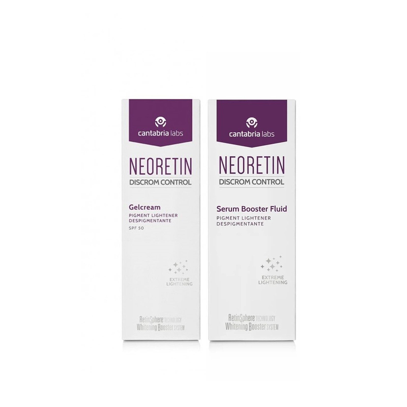 Neoretin Discrom Control Dark Spots Gel-Cream SPF50 40ml + Discrom Control Dark Spots Serum Booster Fluid 30ml