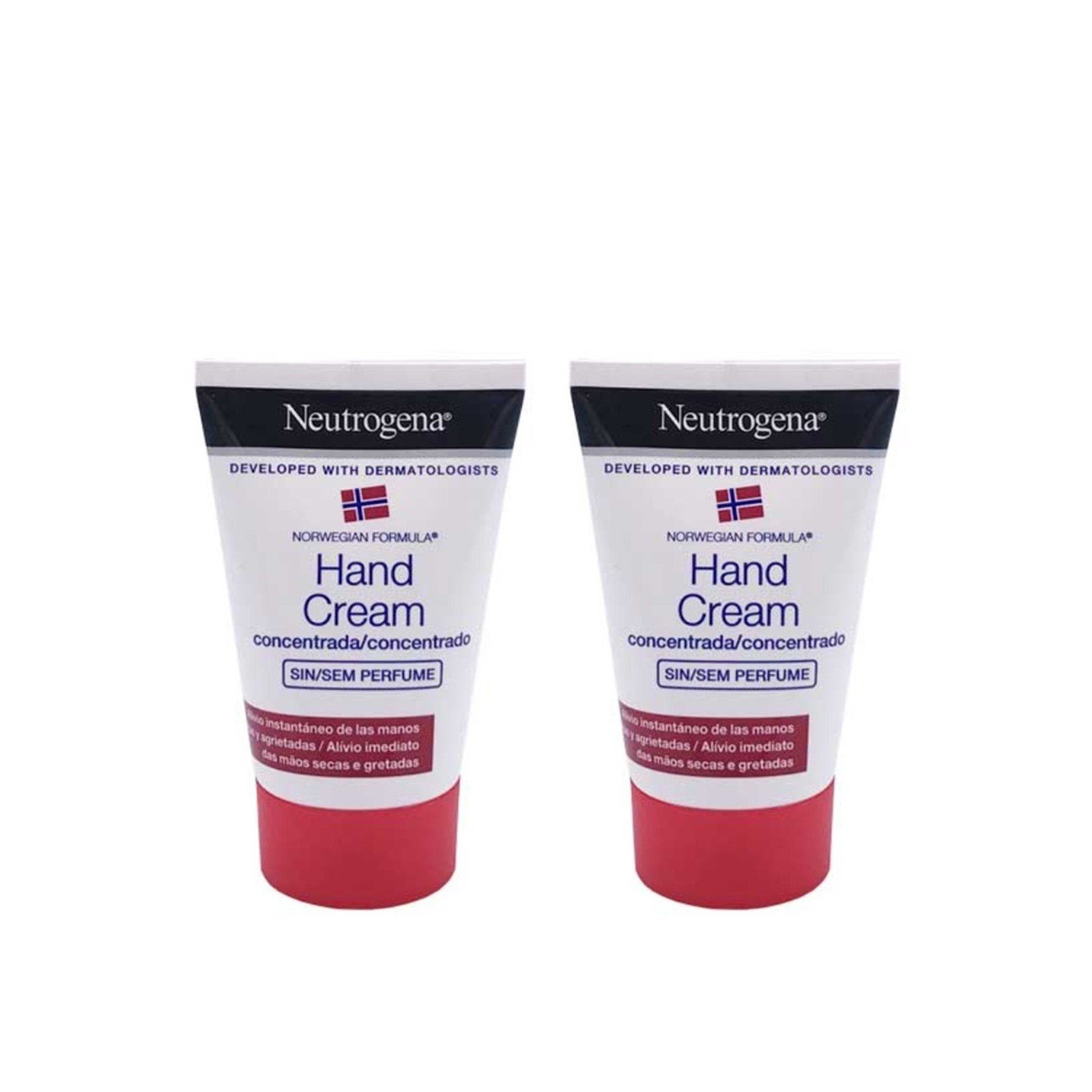 Neutrogena Concentrated Hand Cream Fragrance-Free 50ml x2 (2x1.69fl oz)