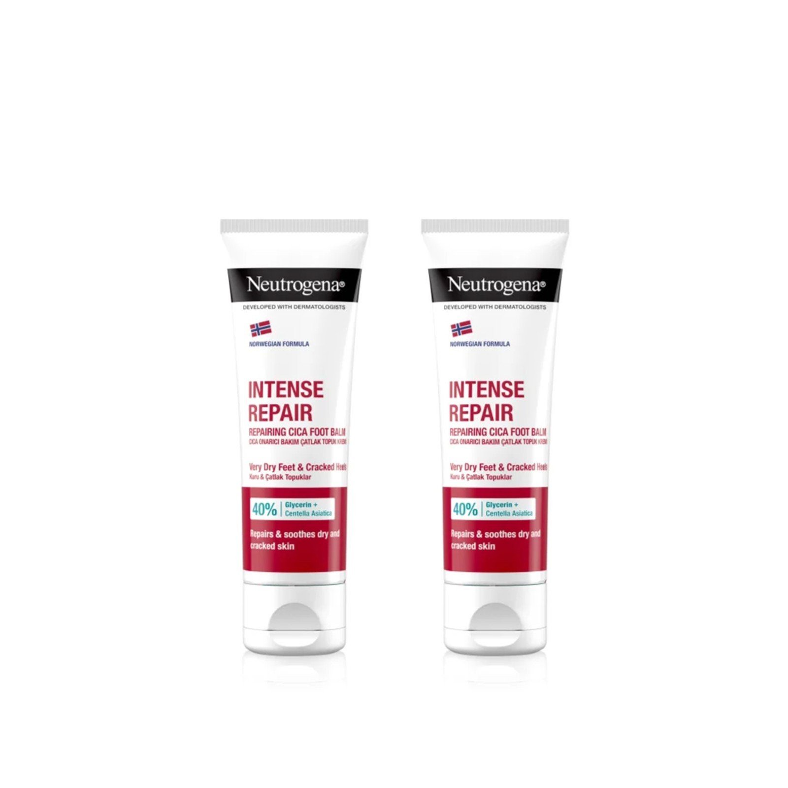 Neutrogena Cracked Heel Foot Cream Intense Repair 50ml x2